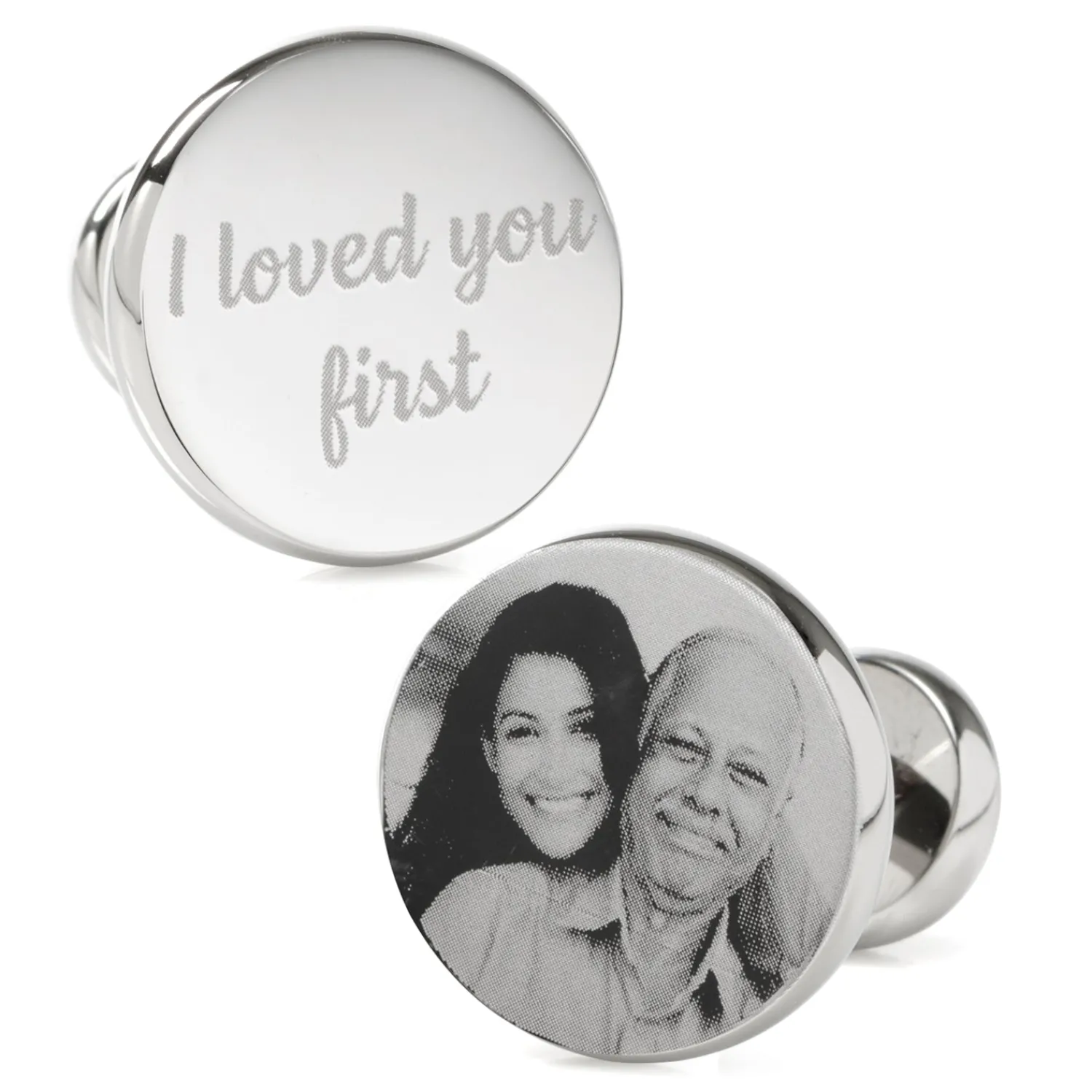 Sale I Loved You First Custom Photo Cufflinks Wedding Cufflinks | Luxury Cufflinks