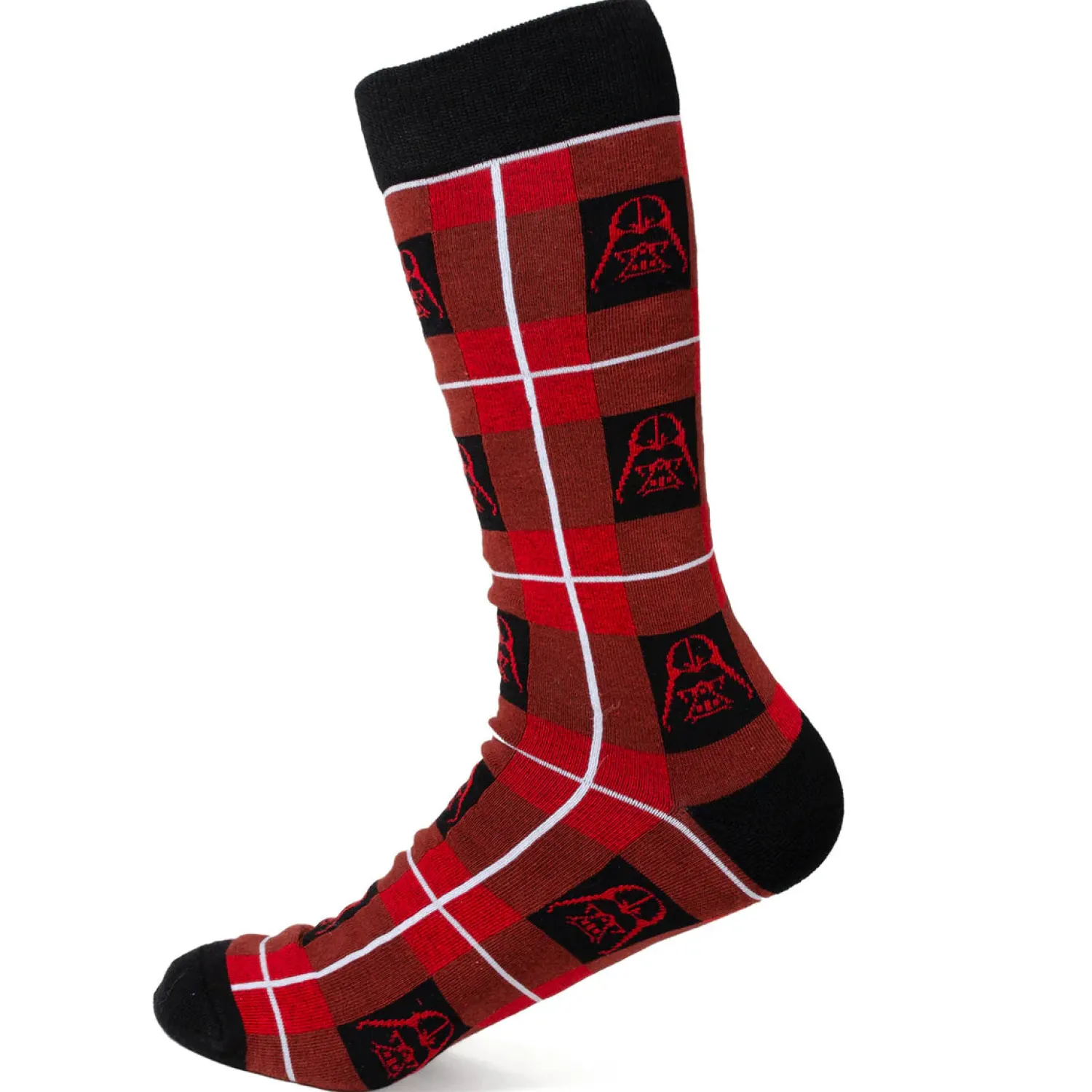 Clearance Imperial Vader Plaid Black Gift Set Socks