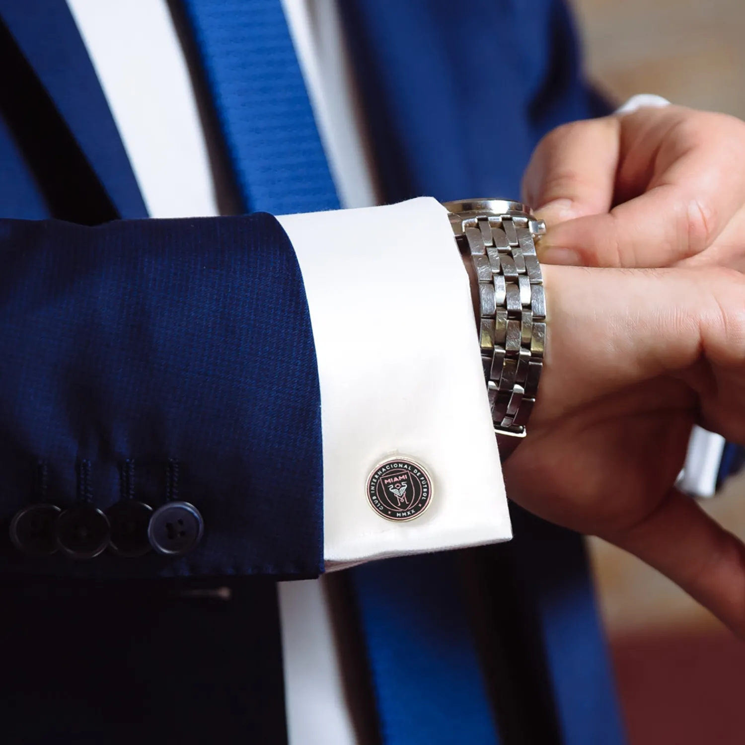New Inter Miami CF Cufflinks Luxury Cufflinks | Hobbies & Interests Cufflinks