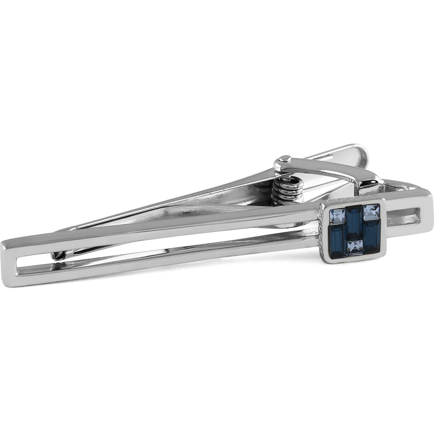 Fashion Interlock Crystals Tie Clip Classic Tie Bars