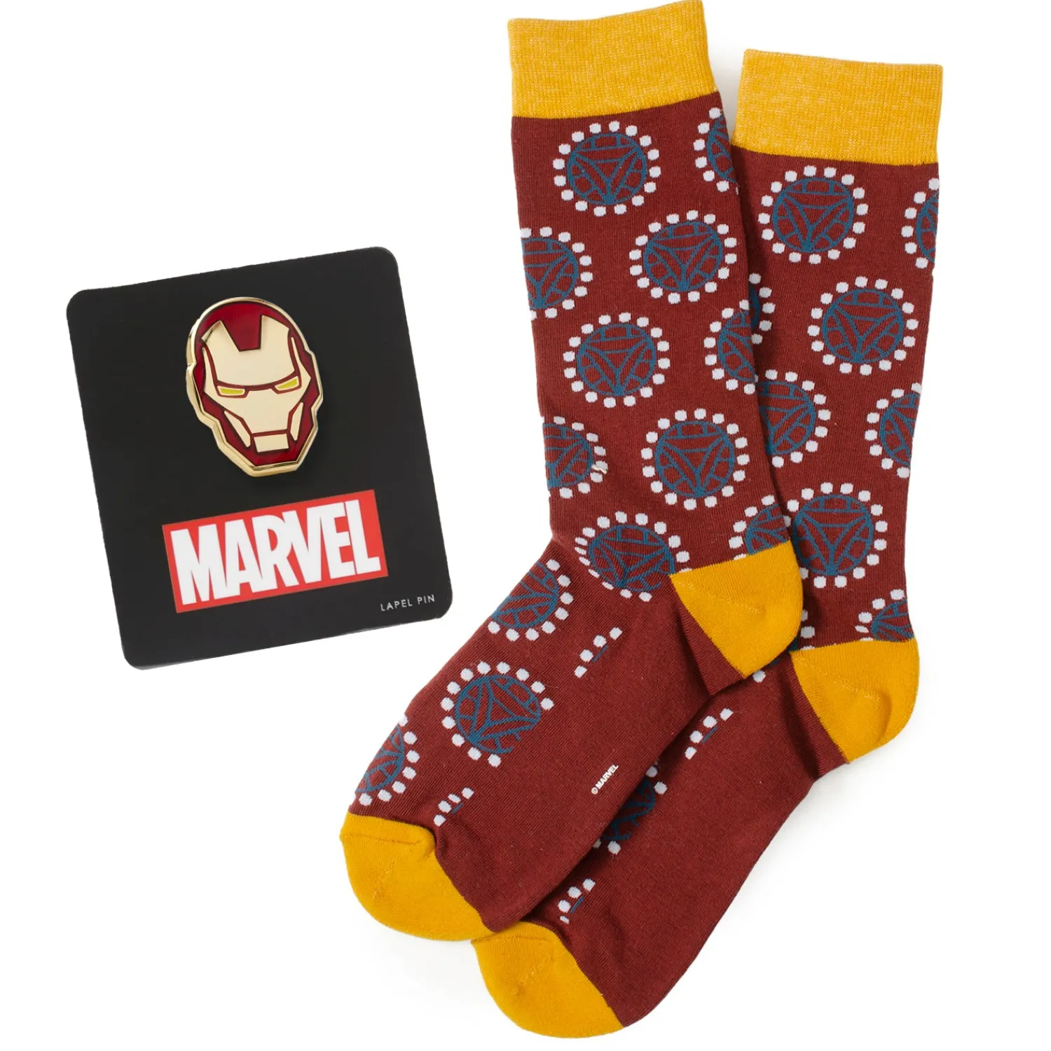 Store Iron Man Arc Reactor Red Gift Set Socks
