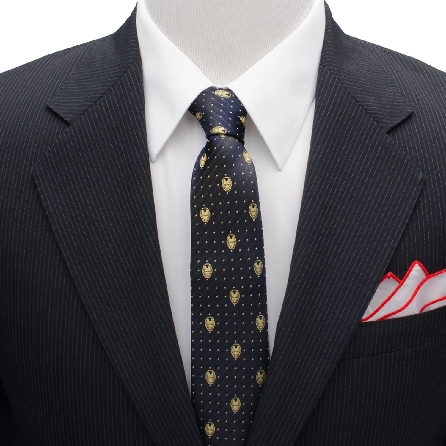 Store Iron Man Gray Dot Tie Marvel Ties