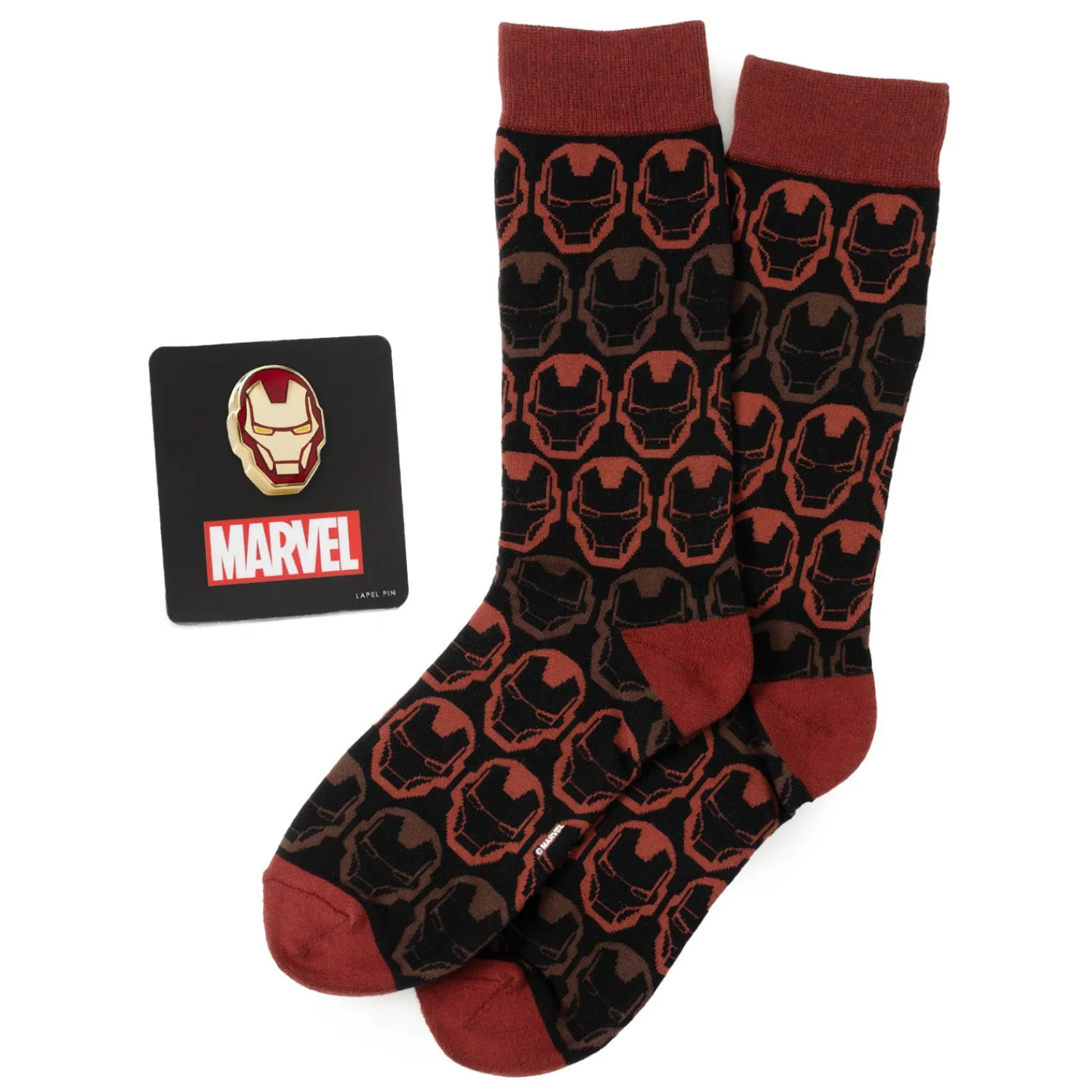 Cheap Iron Man Red Ombre Gift Set Socks