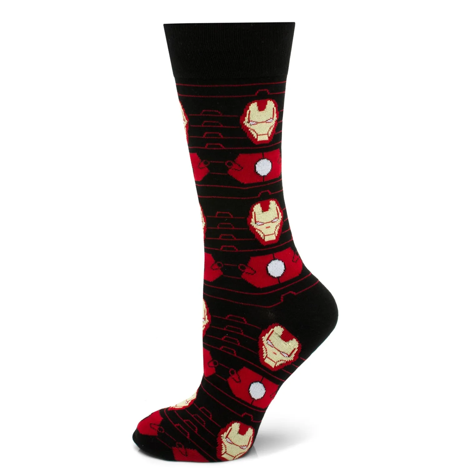 Shop Iron Man Stripe Black Gift Set Socks
