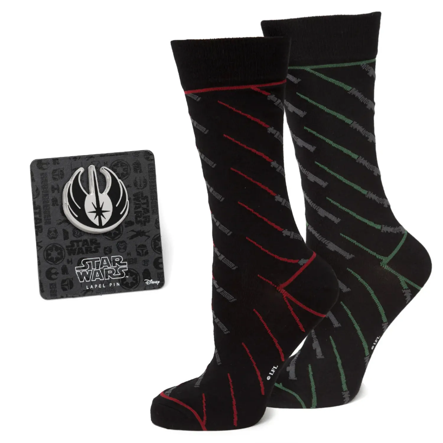 Shop Jedi and Lightsaber Battle Gift Set Socks