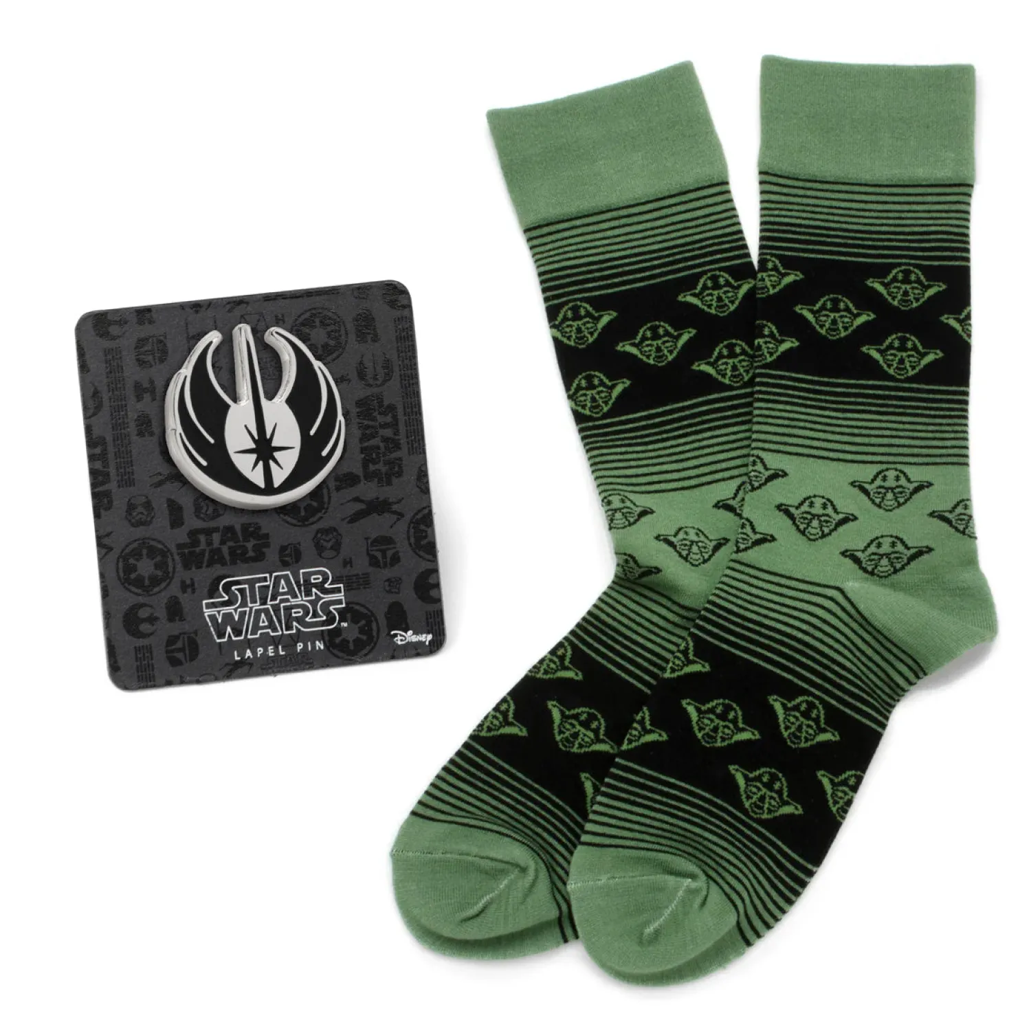Best Jedi Yoda Ombre Stripe Gift Set Socks