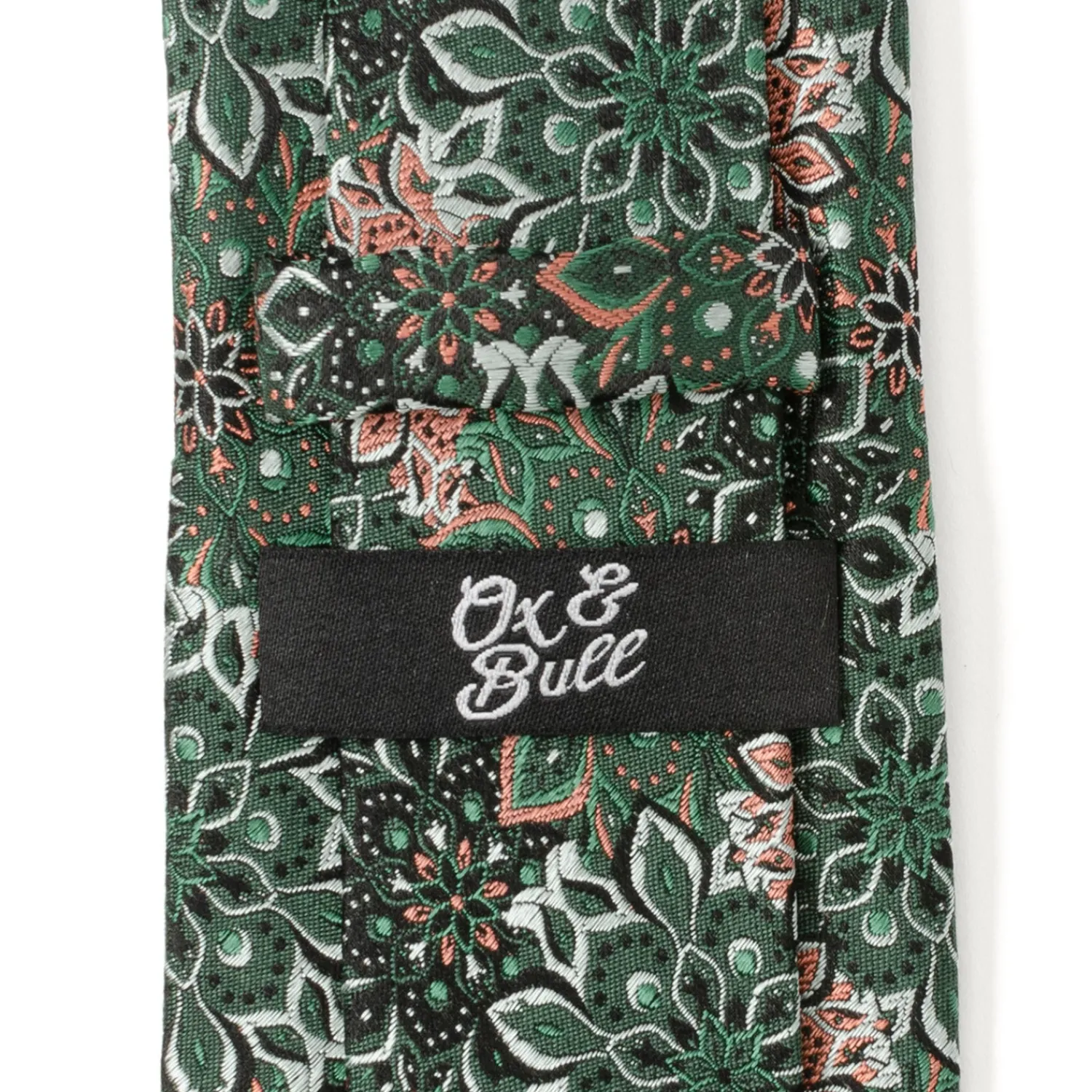 Clearance Kaleido Floral Coral Accented Men's Tie Classic Ties