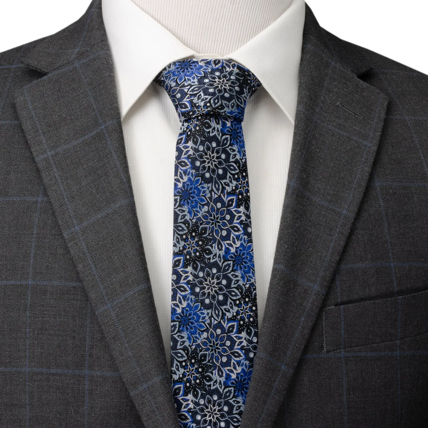 Discount Kaleido Floral Navy Men's Tie Classic Ties