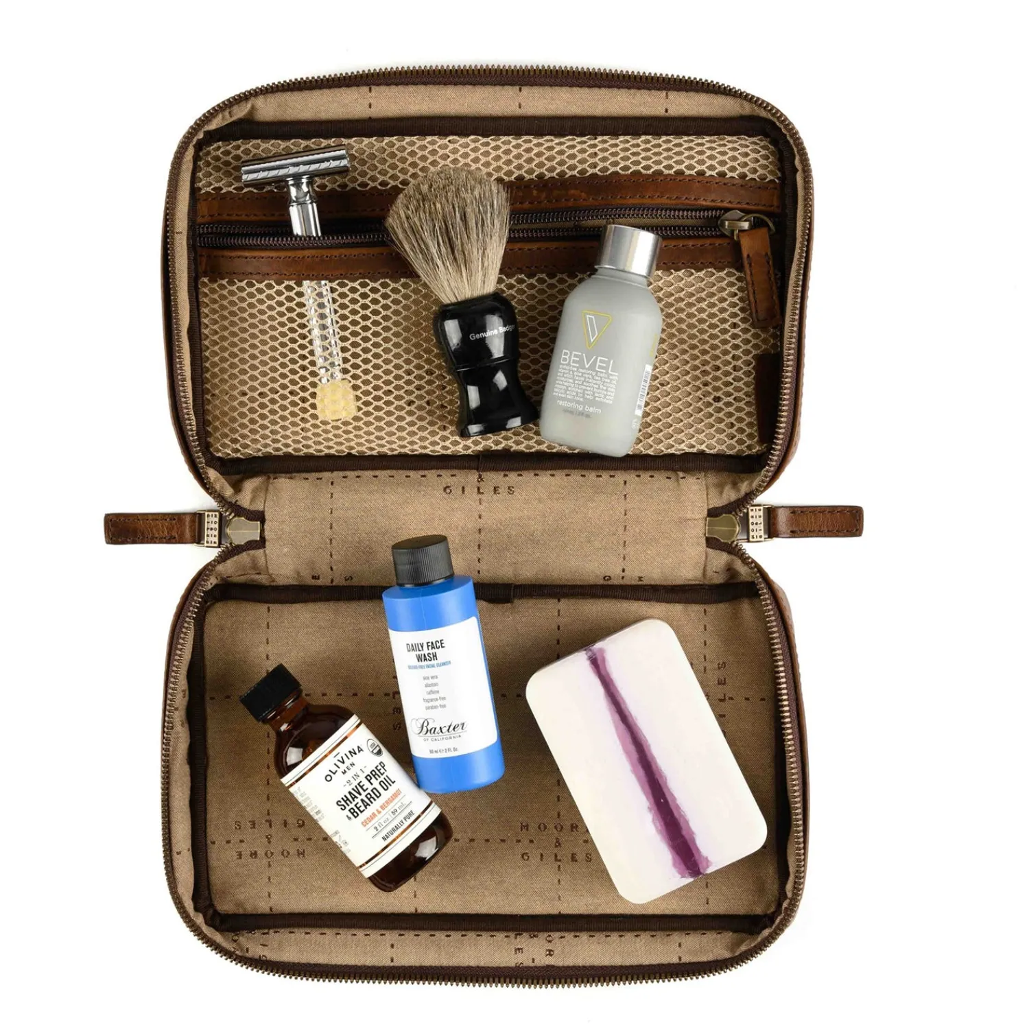Hot Kent Travel Kit in Brompton Brown Leather Goods | Briefs Bags And Totes