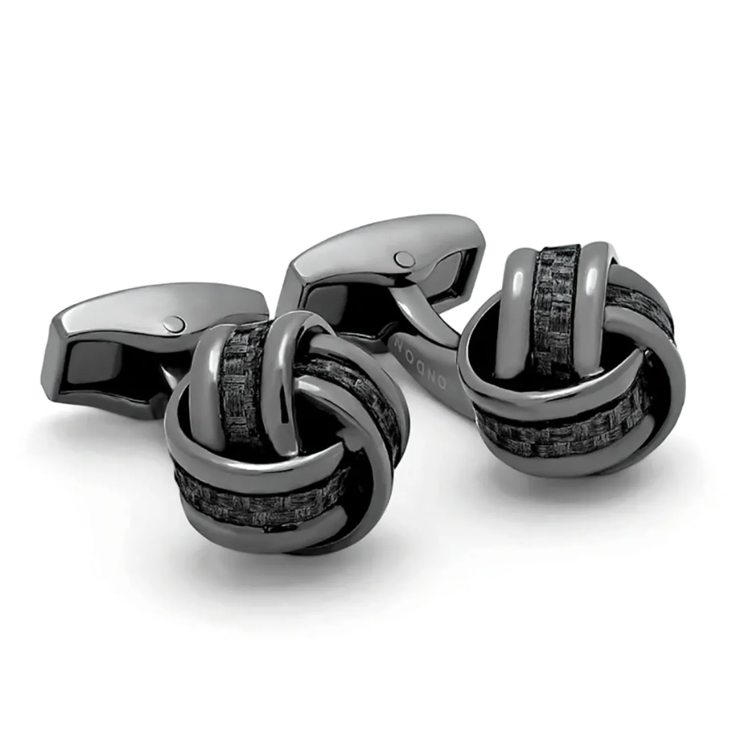 New Knot Cufflinks with Black Carbon Fibre Luxury Cufflinks | Hobbies & Interests Cufflinks