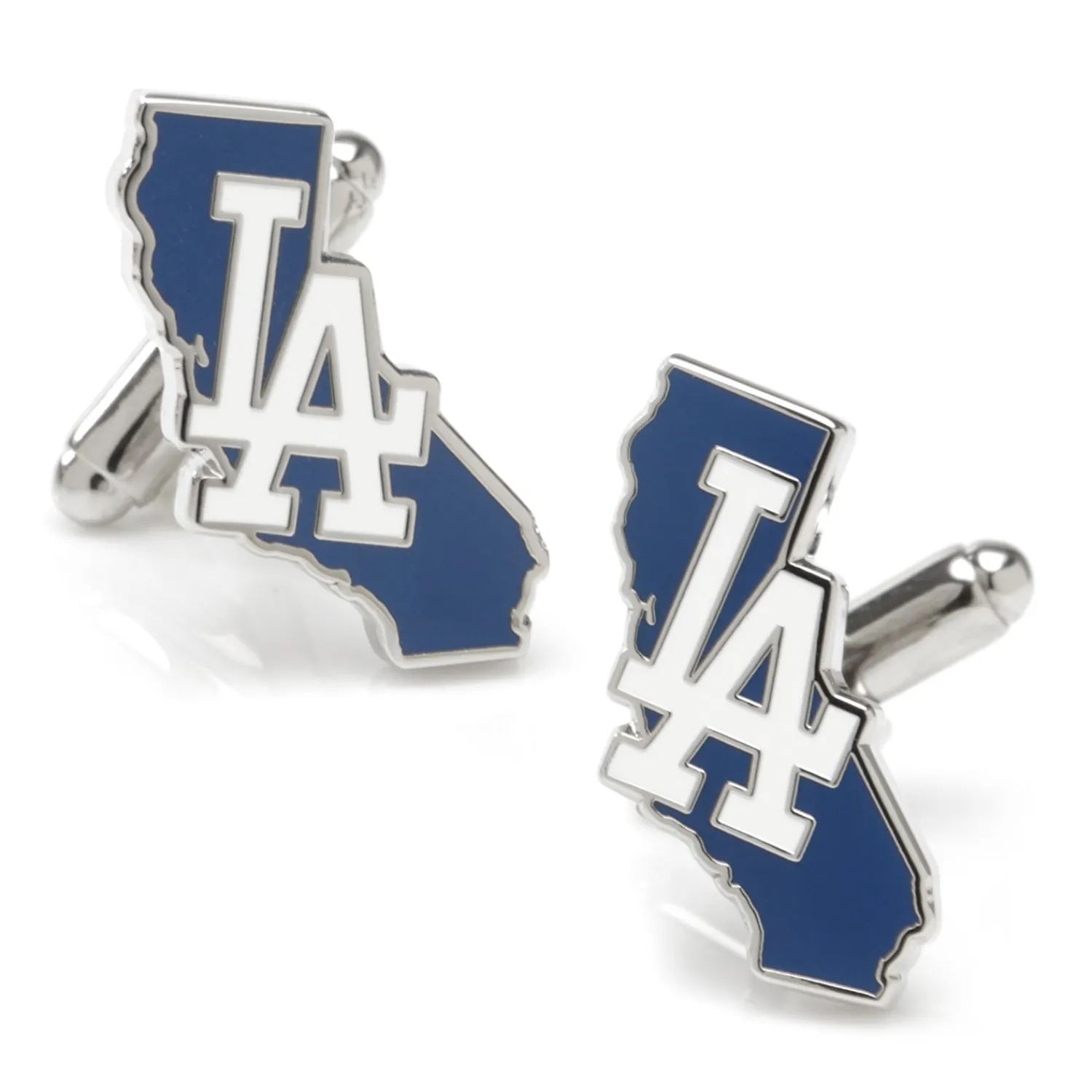 Flash Sale LA Dodgers State Shaped Cufflinks Luxury Cufflinks | Sports Cufflinks