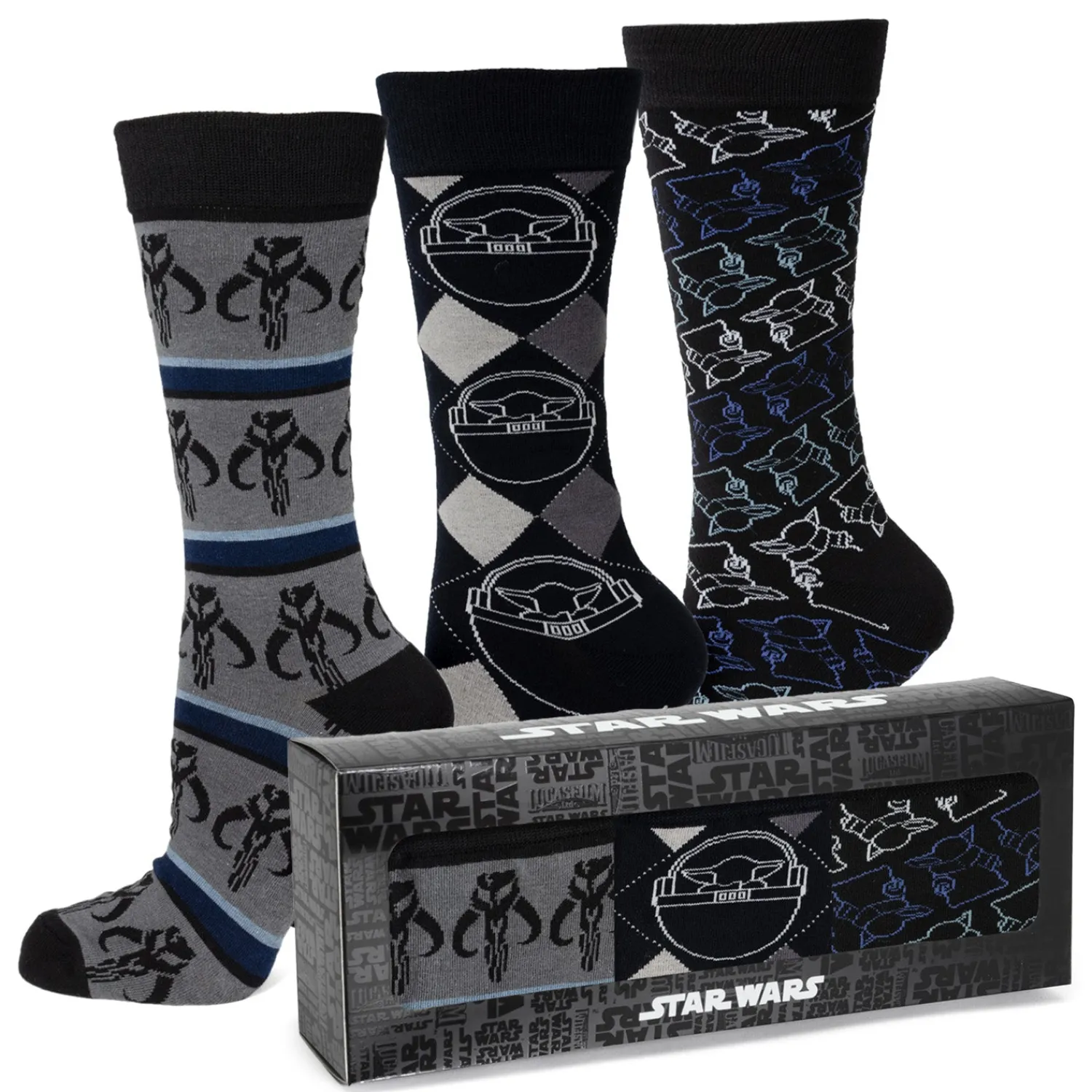 Online Mandalorian Black Gift Set Socks