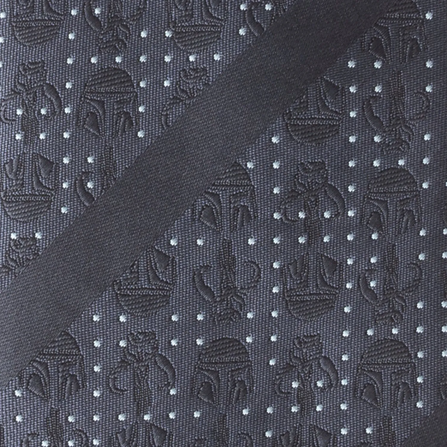 mandalorian_blue_stripe_dotted_mens_tie_4.webp Clearance Mandalorian Blue Stripe Dotted Men's Tie Star Wars Ties