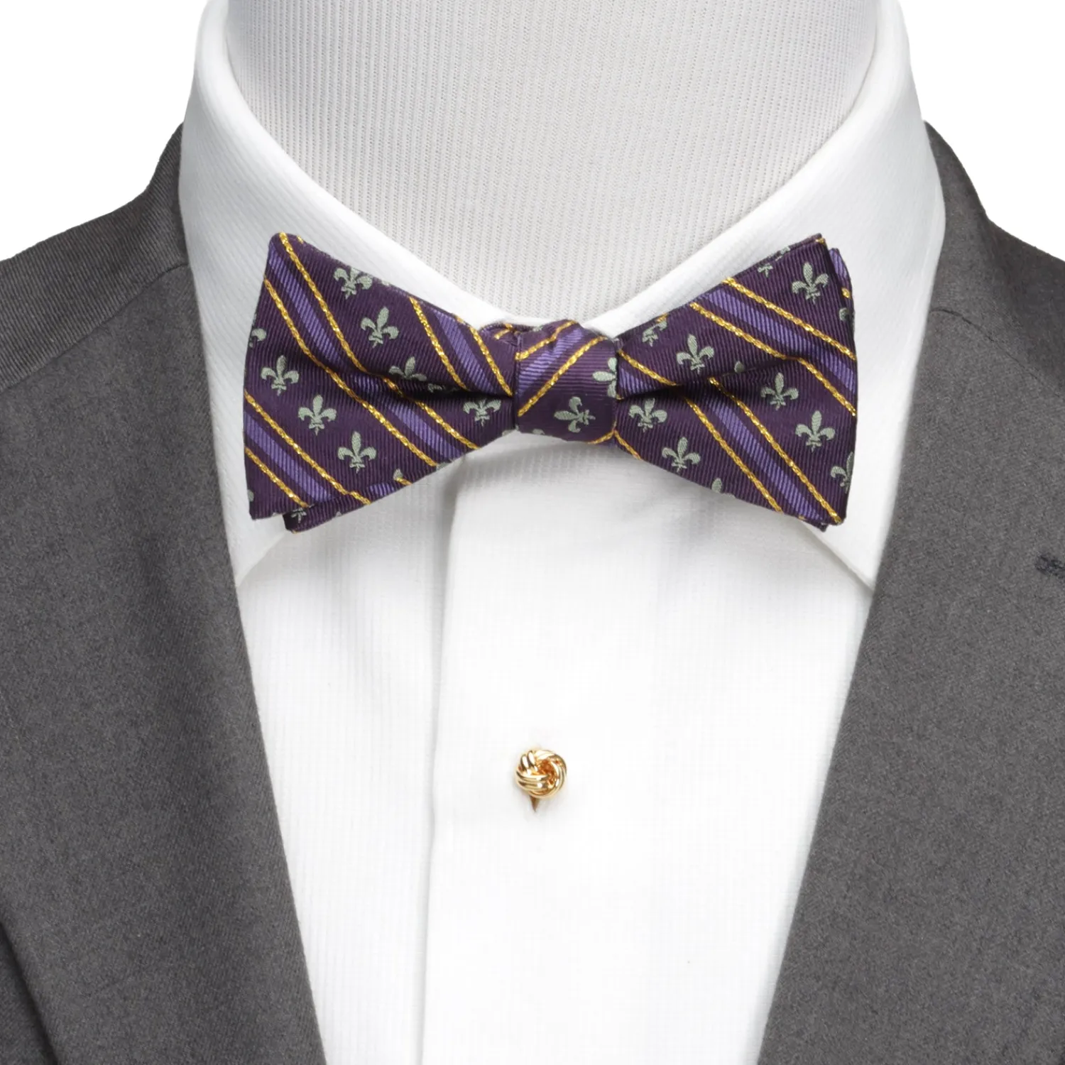 Online Mardi Gras Stripe Bow Tie Classic Ties | Bow Ties