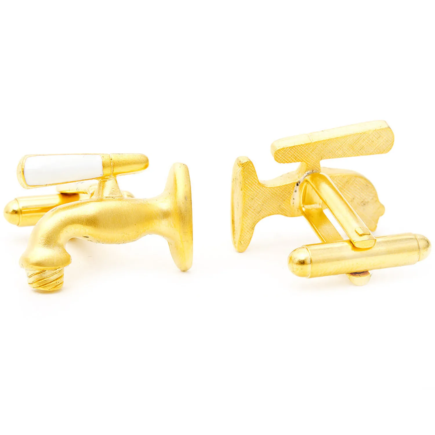 Outlet Matte Gold Beer Tap Cufflinks Luxury Cufflinks | Hobbies & Interests Cufflinks