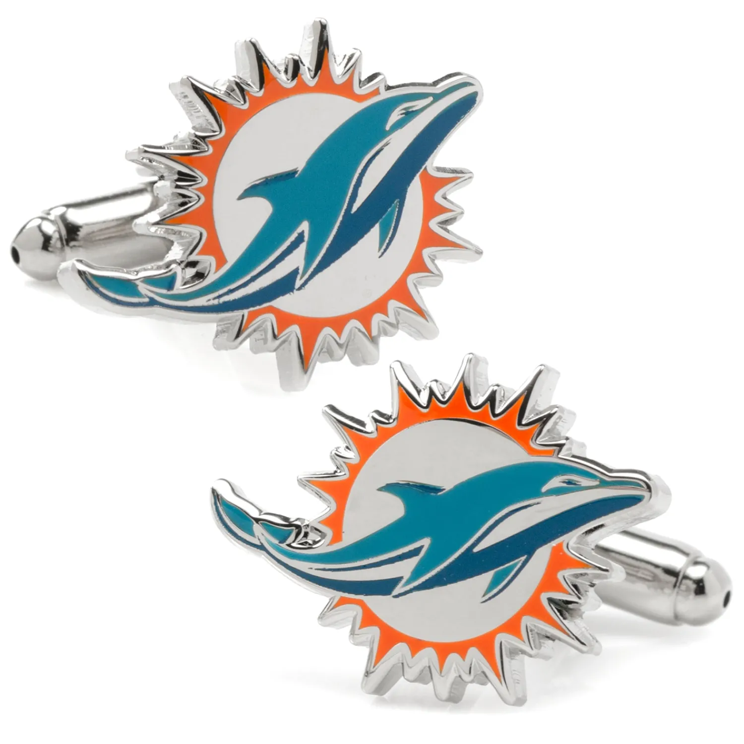 Fashion Miami Dolphins Cufflinks Luxury Cufflinks | Sports Cufflinks