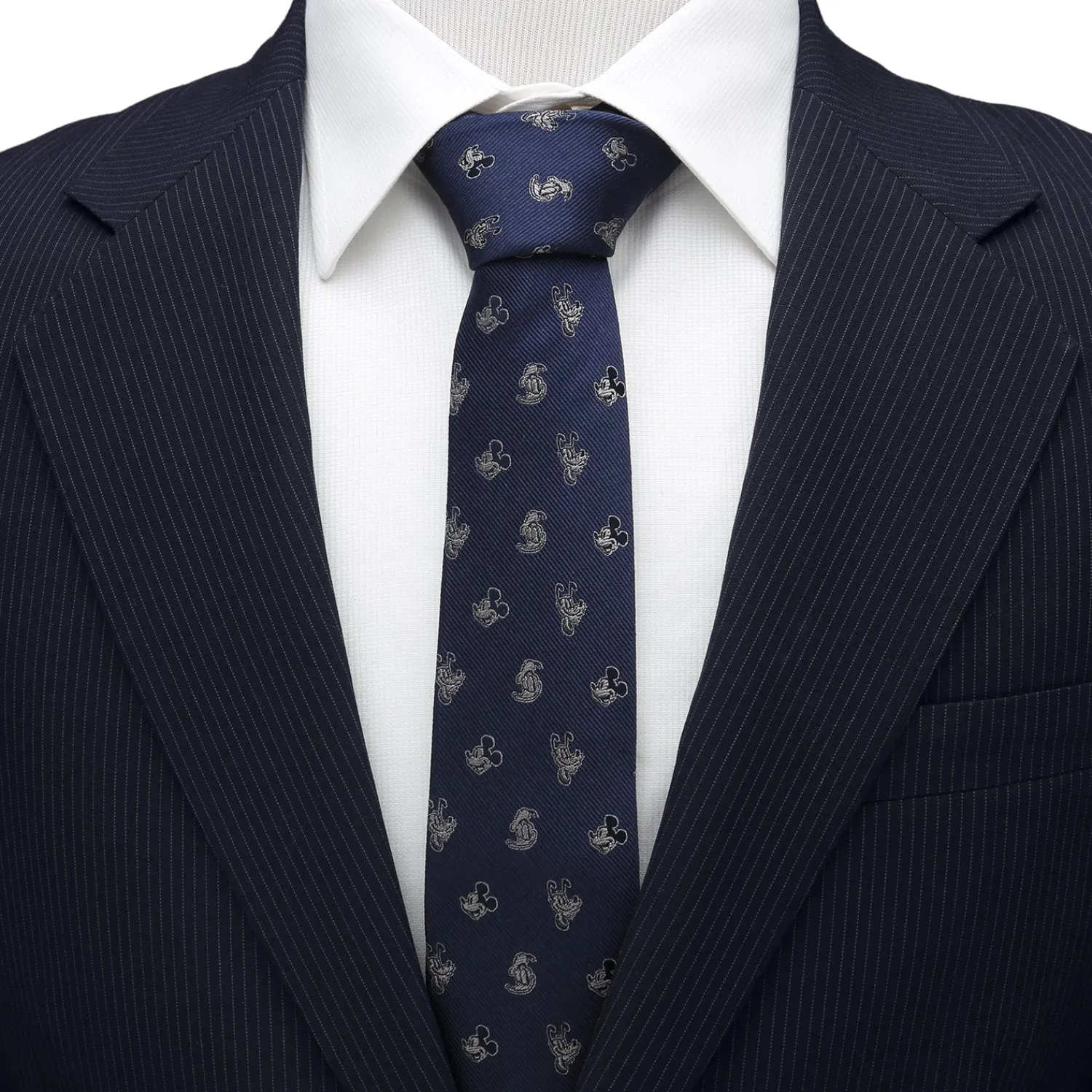 Sale Mickey and Friends Blue Men's Tie Disney Ties