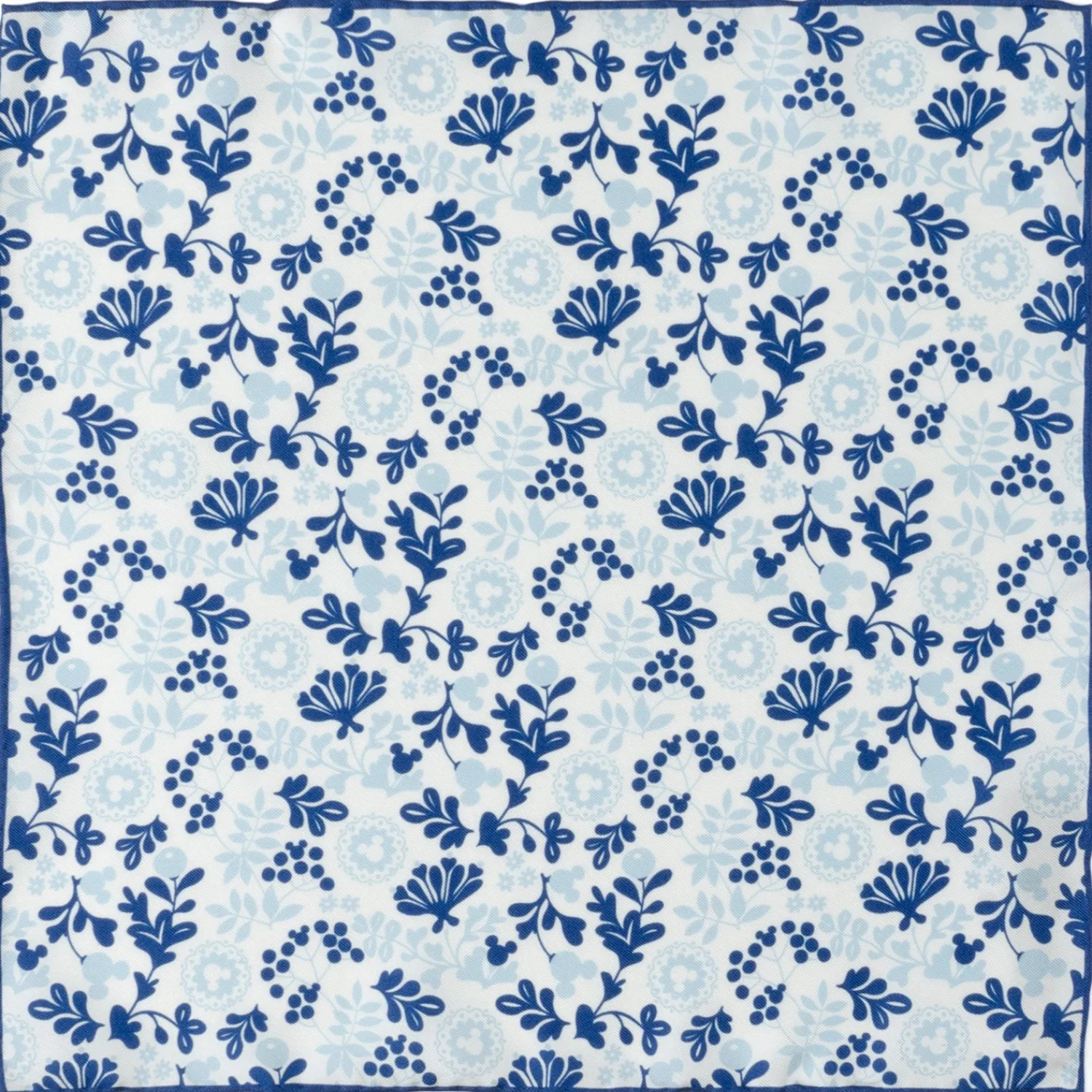 Clearance Mickey Floral White Pocket Square Pocket Squares