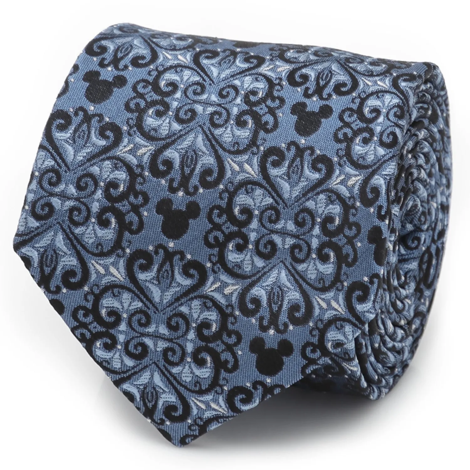 Discount Mickey Mouse Damask Tile Blue Men's Tie Disney Ties