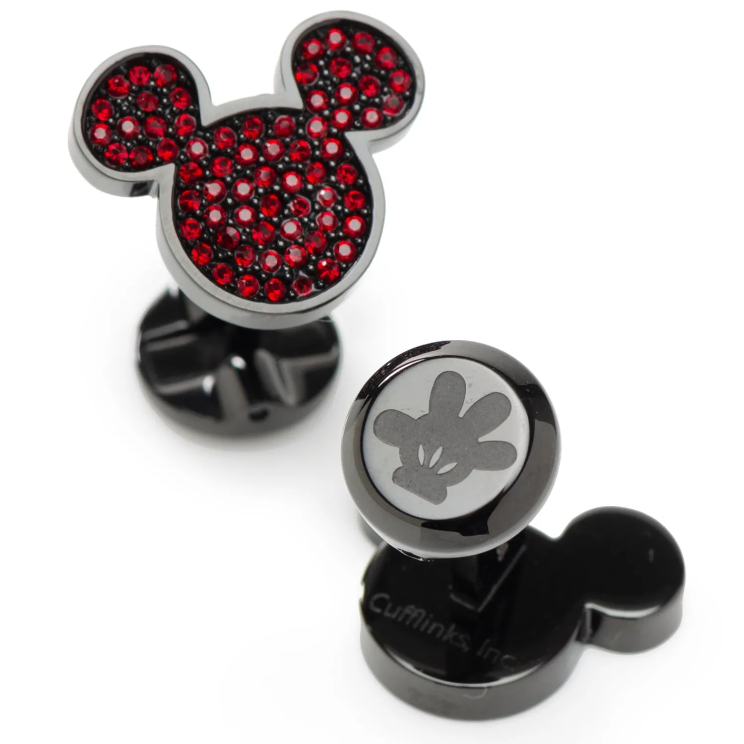 Sale Mickey Mouse Maroon Crystal Cufflinks Luxury Cufflinks | Movies & Characters Cufflinks