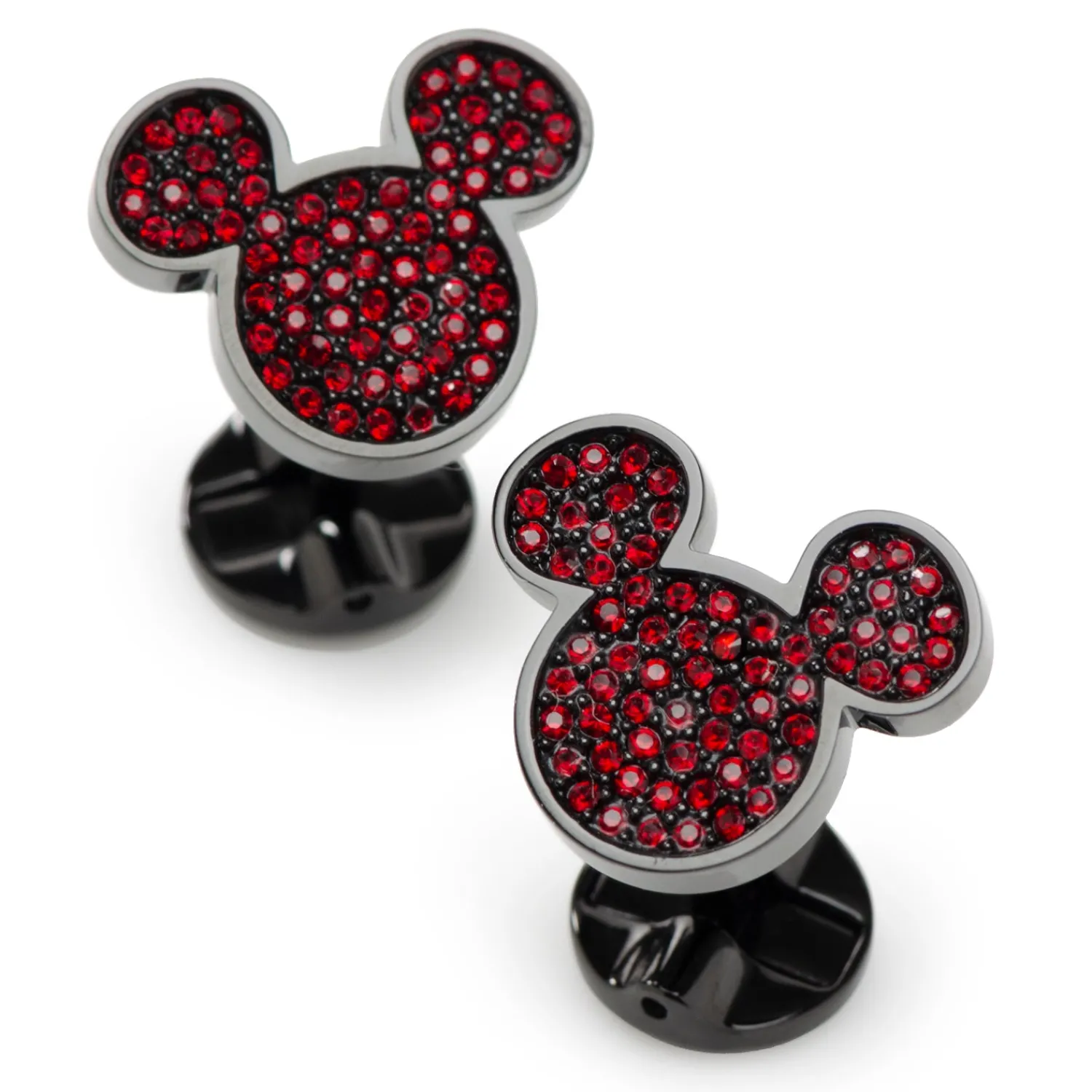Sale Mickey Mouse Maroon Crystal Cufflinks Luxury Cufflinks | Movies & Characters Cufflinks