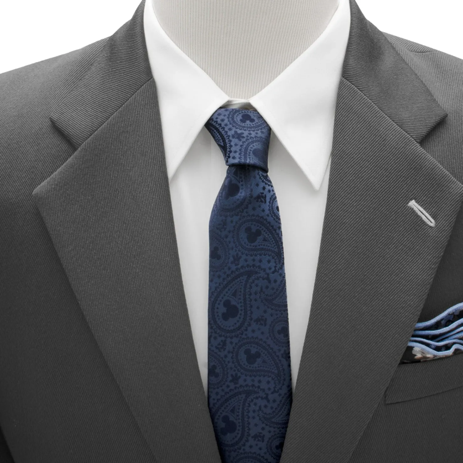 Best Sale Mickey Mouse Navy Paisley Men's Tie Disney Ties