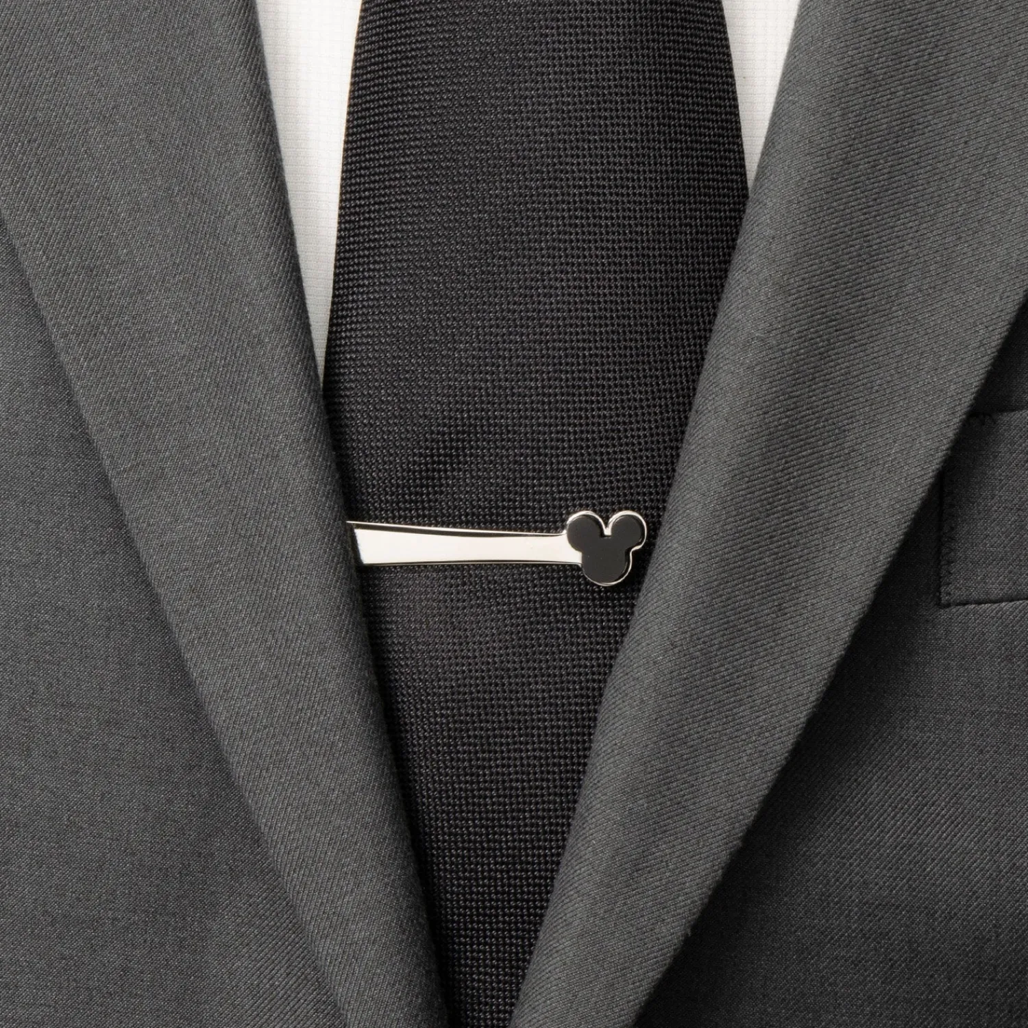 Cheap Mickey Mouse Onyx Stainless Steel Tie Bar Movies & Characters Tie Bars