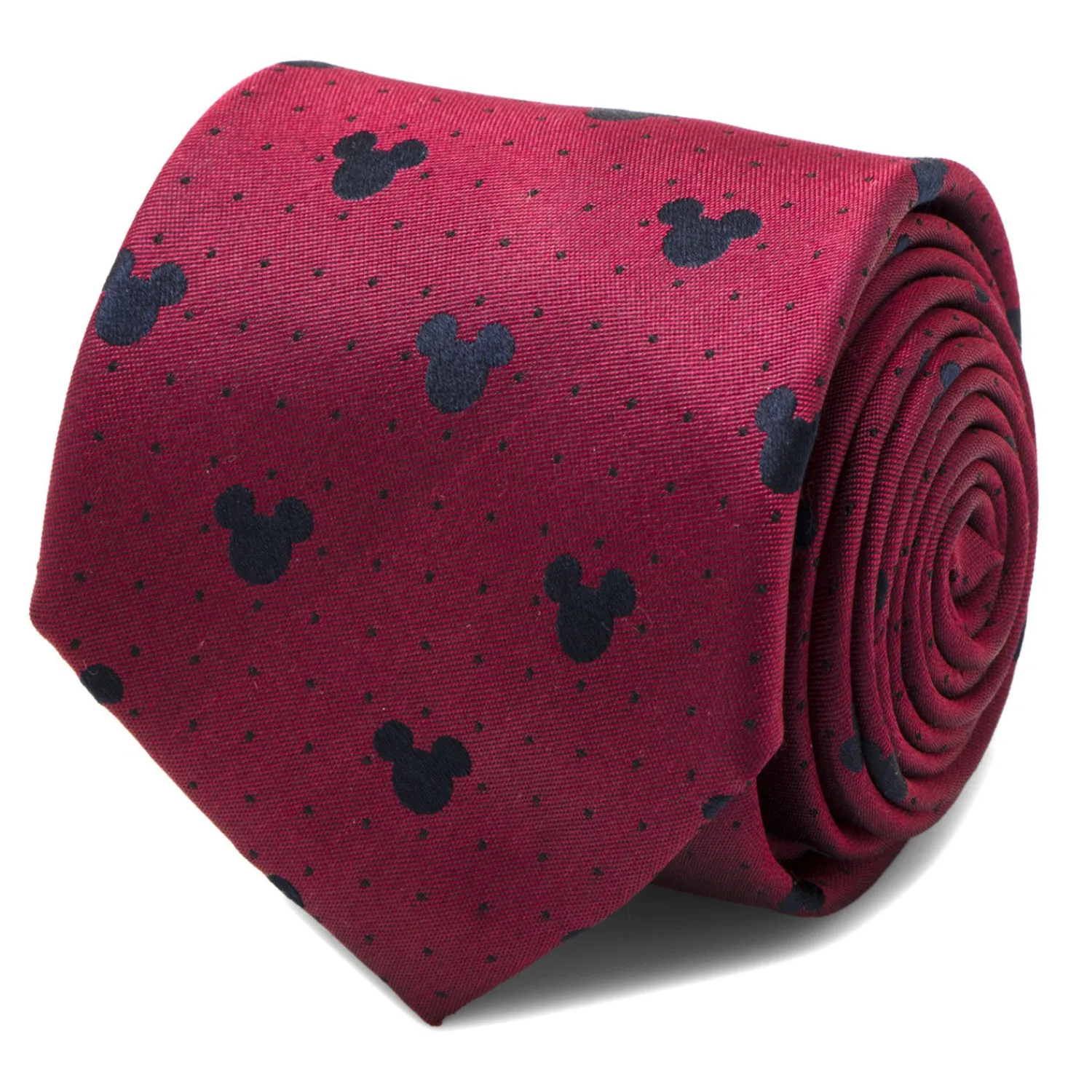 Cheap Mickey Mouse Red Pin Dot Men's Tie Disney Ties