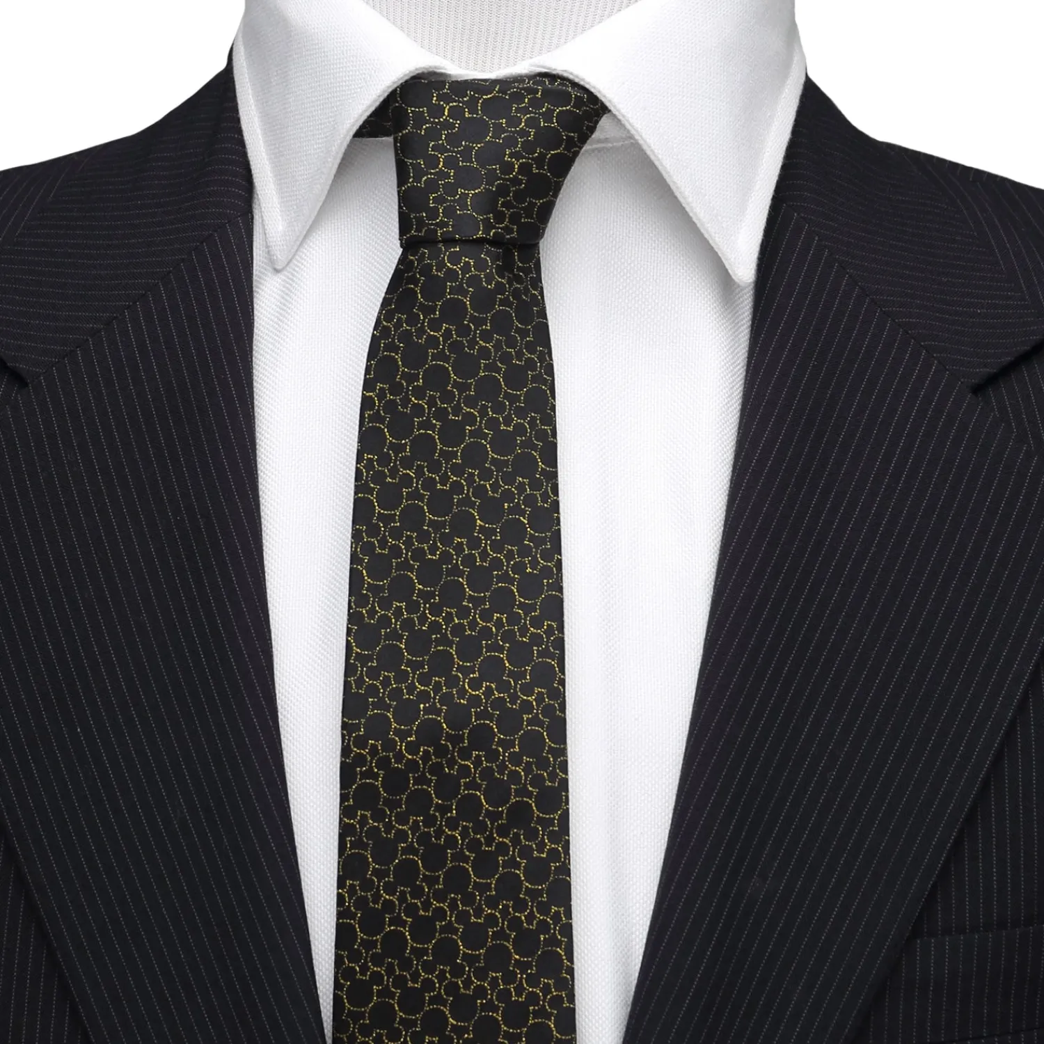 Store Mickey's Celebration Compact Silhouette Men's Tie Disney Ties