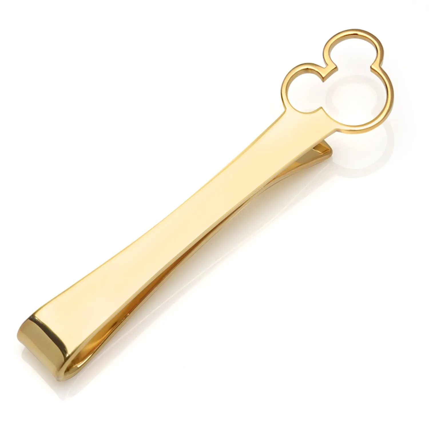 Shop Mickey's 90th Anniversary Vermeil Silhouette Tie Bar Movies & Characters Tie Bars