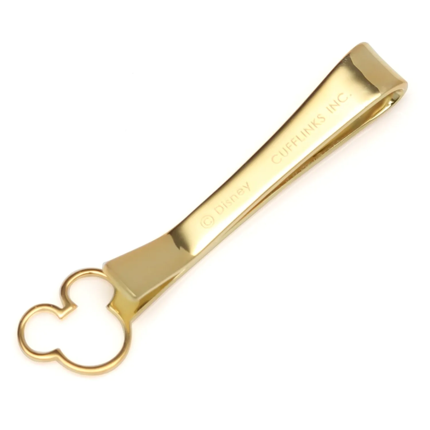 Shop Mickey's 90th Anniversary Vermeil Silhouette Tie Bar Movies & Characters Tie Bars