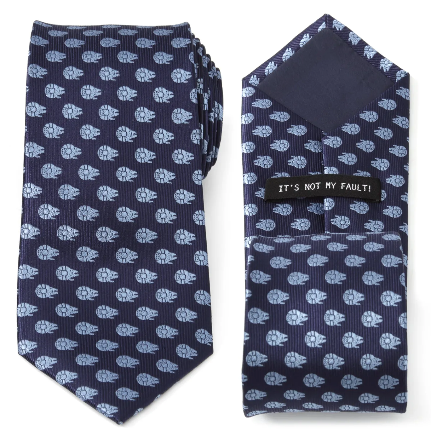 Shop Millennium Falcon Blue Tonal Mens Tie Star Wars Ties
