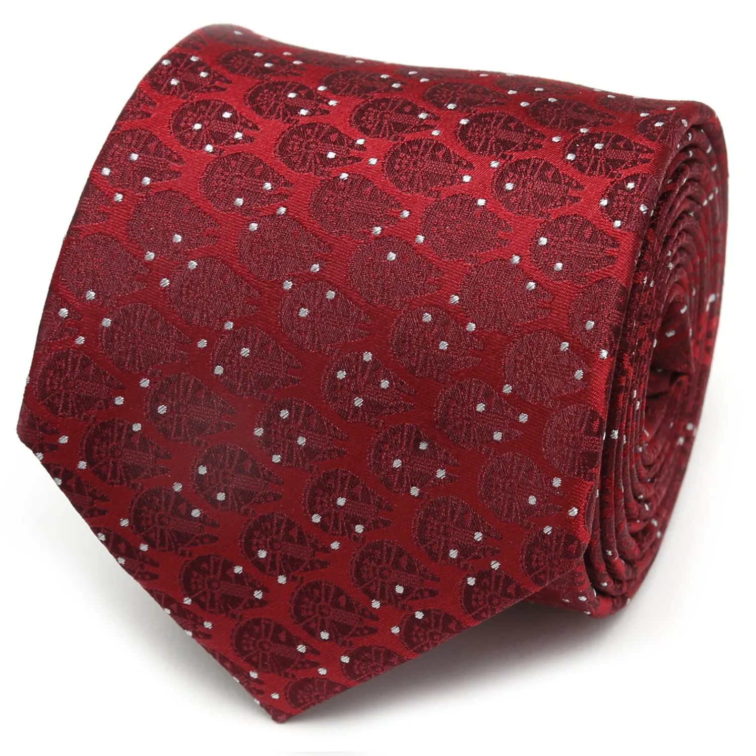 Best Millennium Falcon Dot Red Men's Tie Star Wars Ties