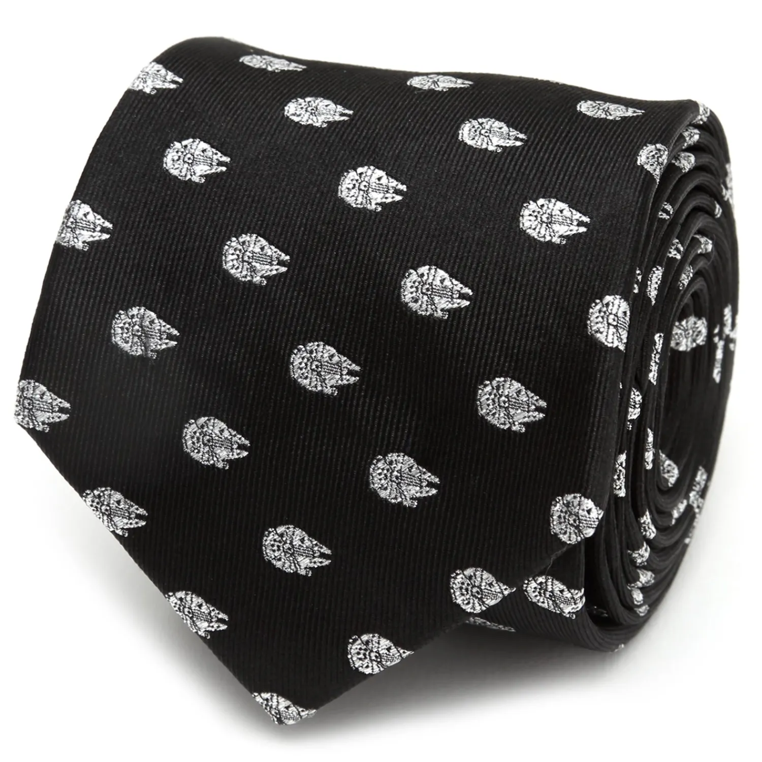 Sale Millennium Falcon Metallic Silver Men's Tie Star Wars Ties