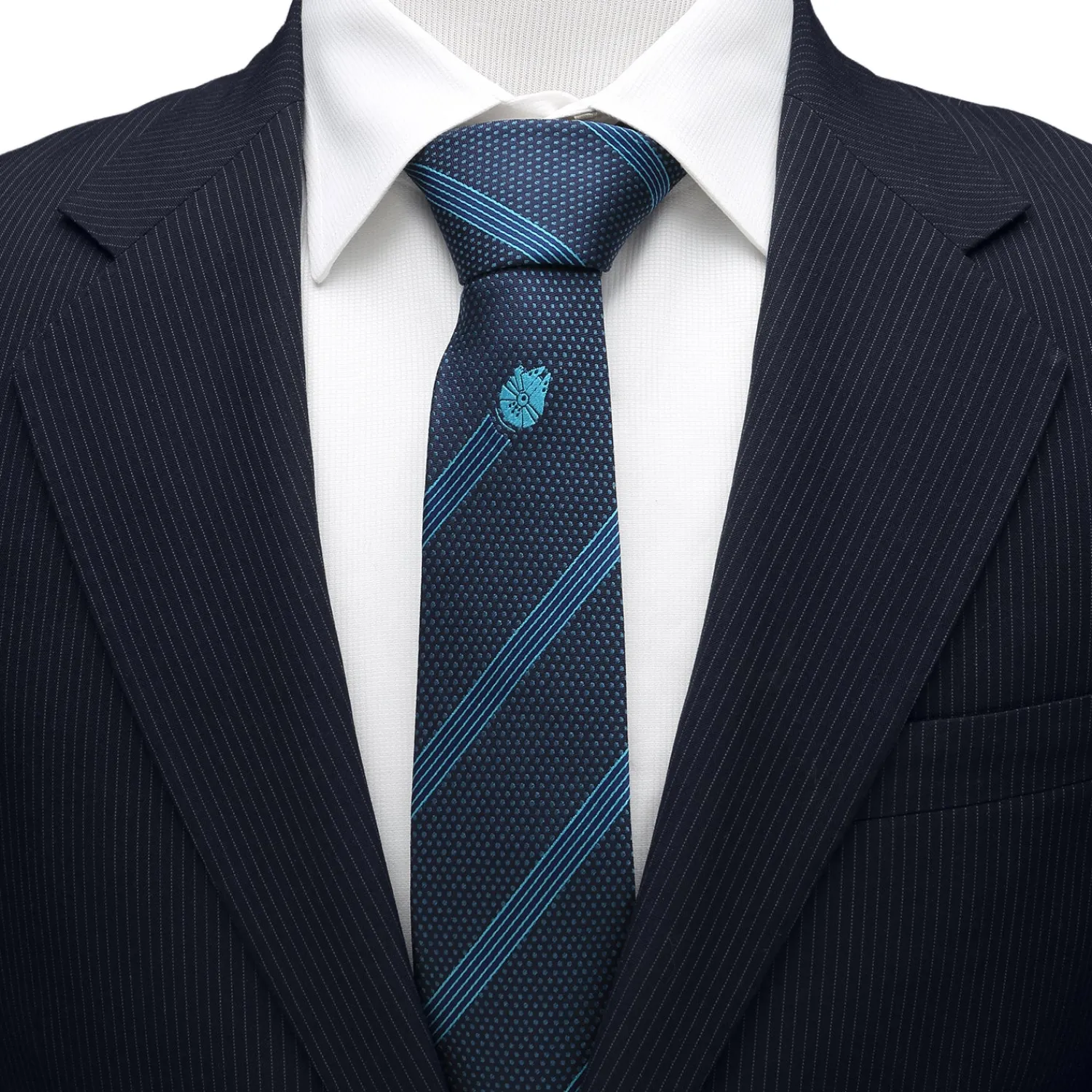 Store Millennium Falcon Stripe Men's Tie Star Wars Ties