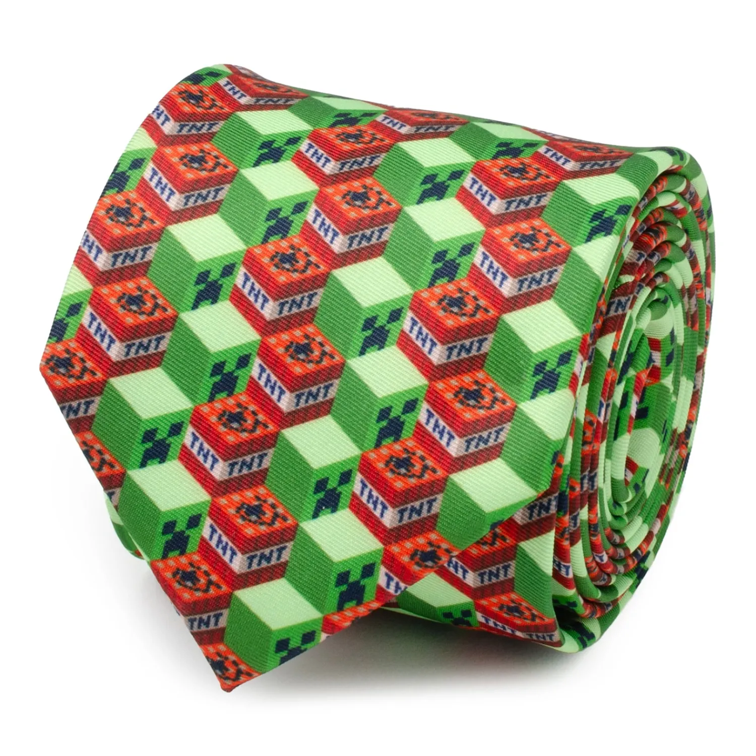 Clearance Creeper TNT Isometric Green Men's Tie Classic Ties | Hobbies & Interests Cufflinks