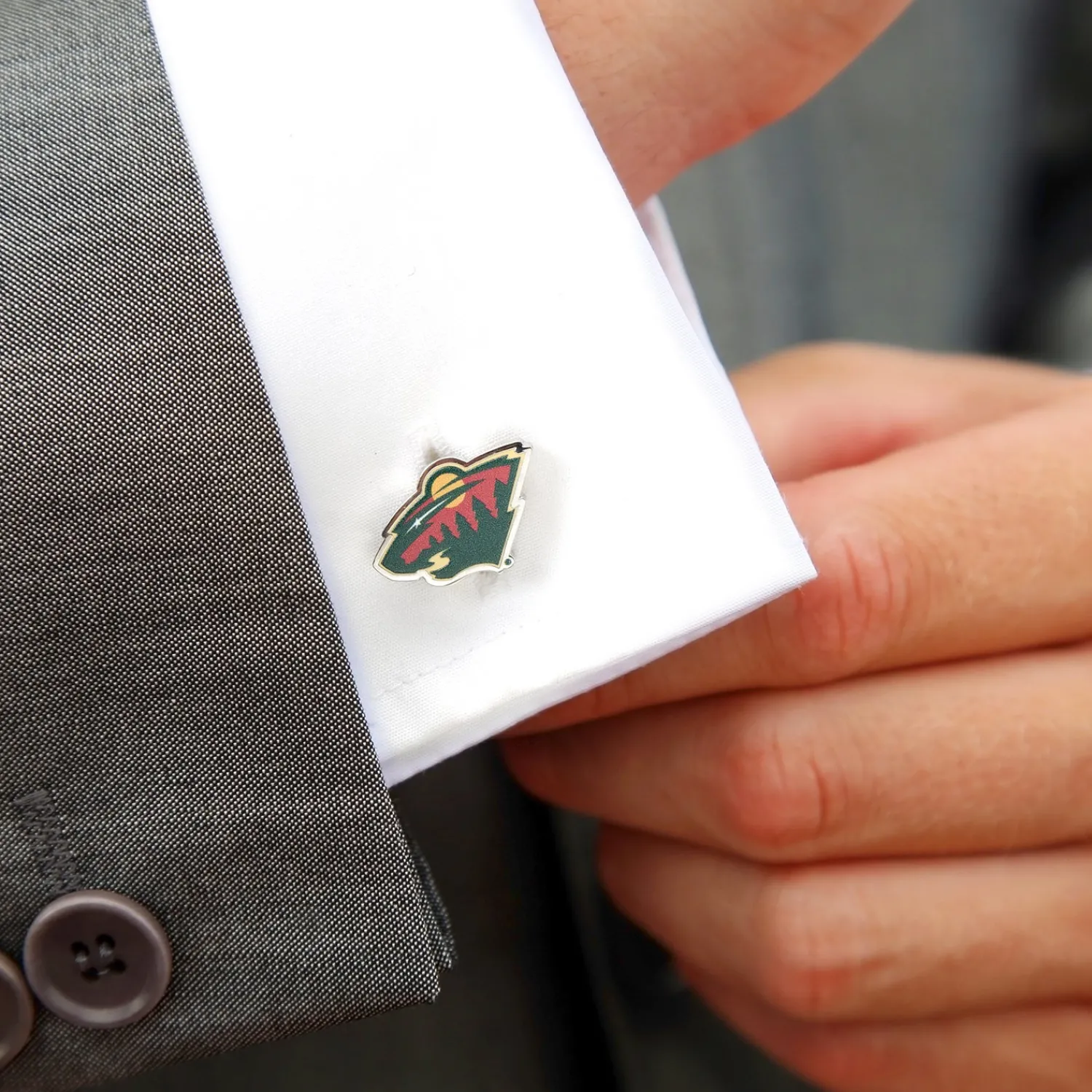 Best Sale Minnesota Wild Cufflinks Luxury Cufflinks | Sports Cufflinks