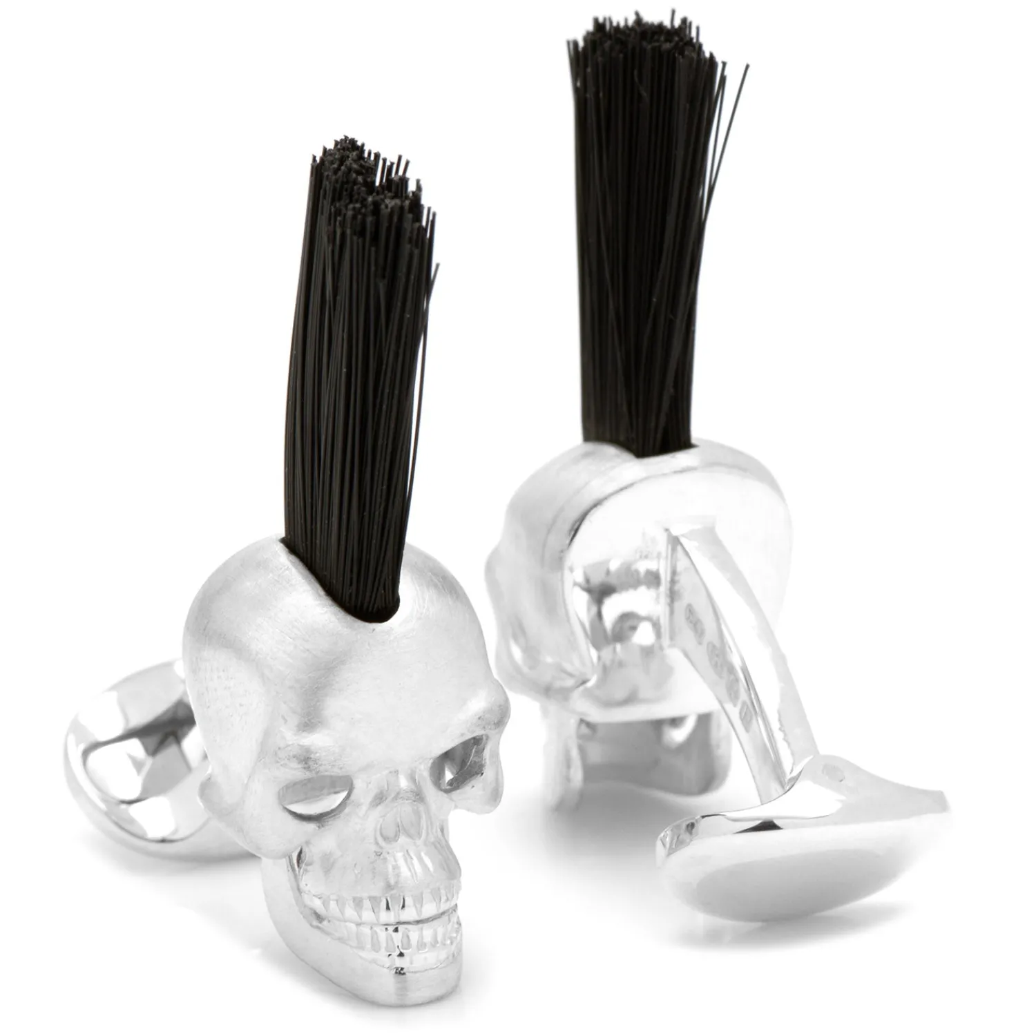 New Mohican Skull Cufflinks with Ruby Eyes Luxury Cufflinks | Hobbies & Interests Cufflinks