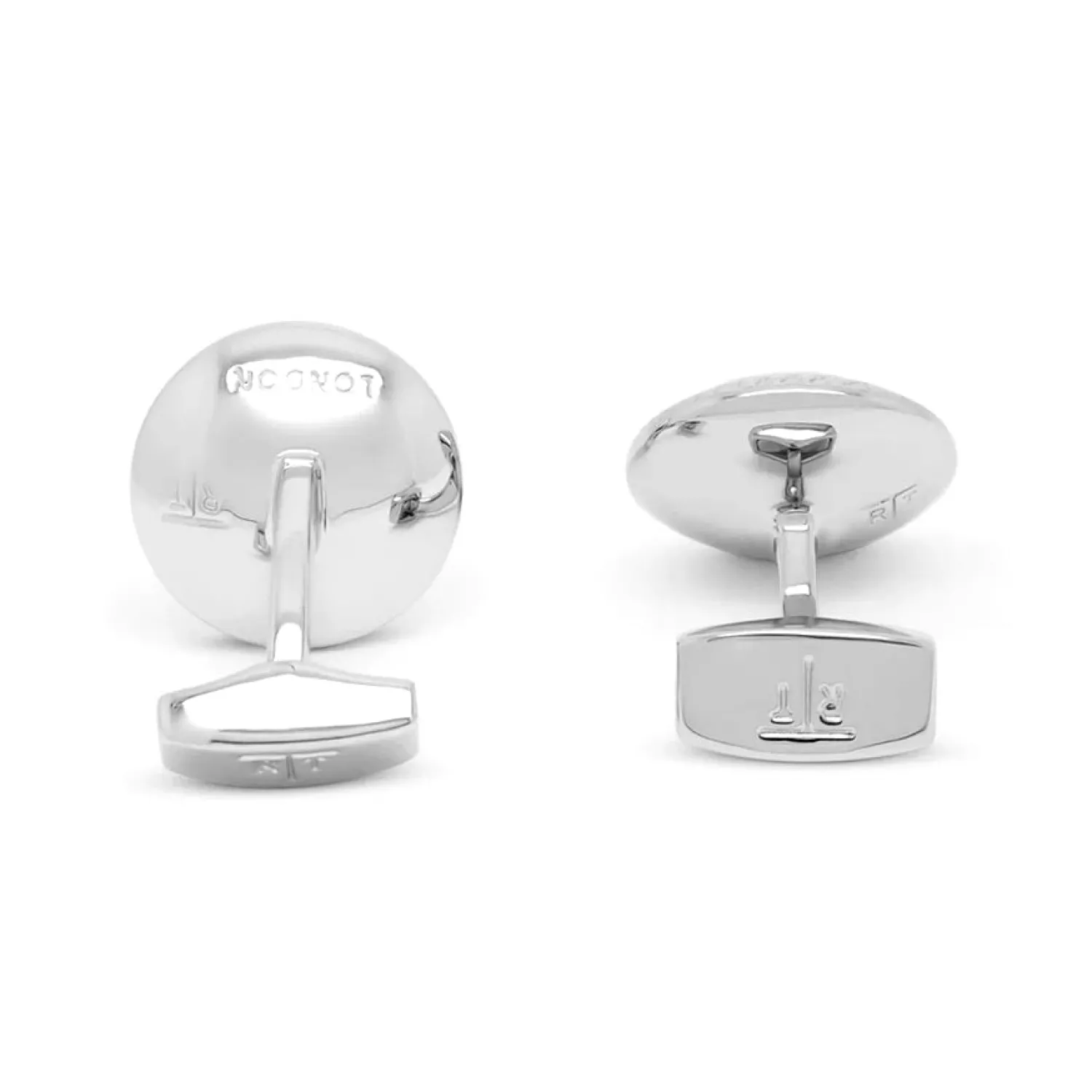 Store Moonlight Bullseye Cufflinks And Studs Set In Black Mother of Pearl Stud Sets