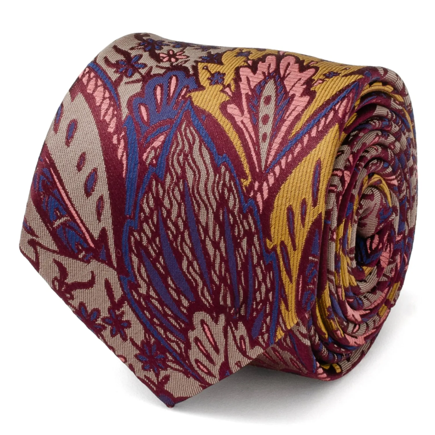 Fashion Multi Brown Patterned Men's Tie Classic Ties