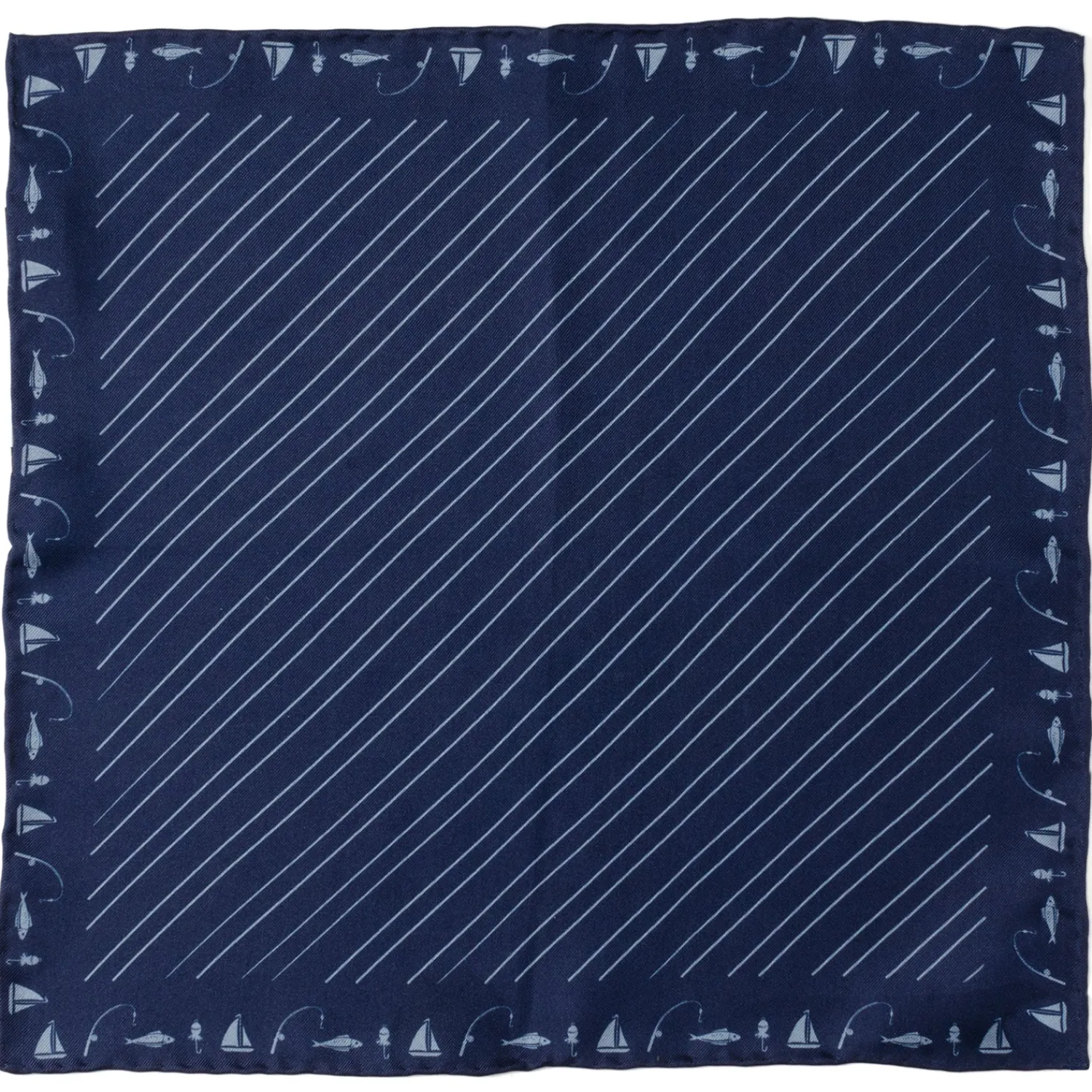Store Nautical Blue Pocket Square Pocket Squares
