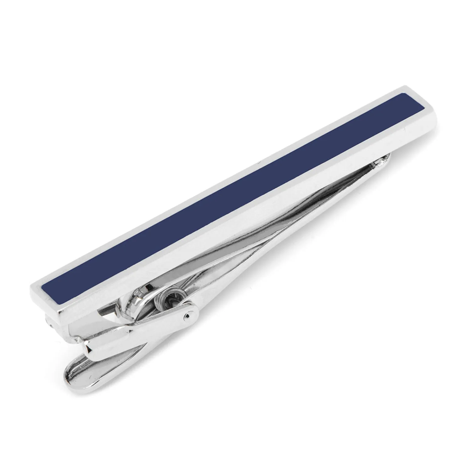New Navy Enamel Inlaid Tie Clip Classic Tie Bars