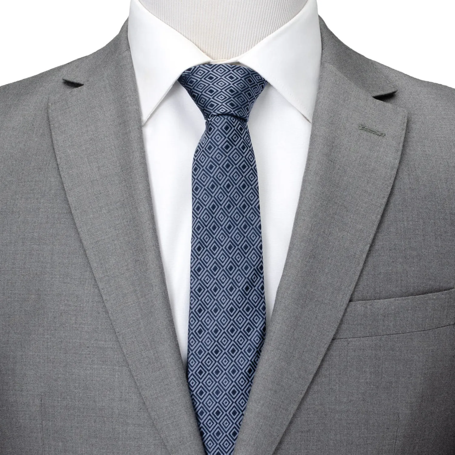 Best Navy Patterned Men's Tie Classic Ties