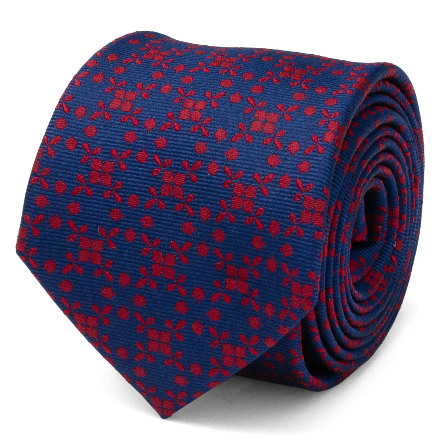 Hot Navy/Red Patterned Men's Tie Classic Ties