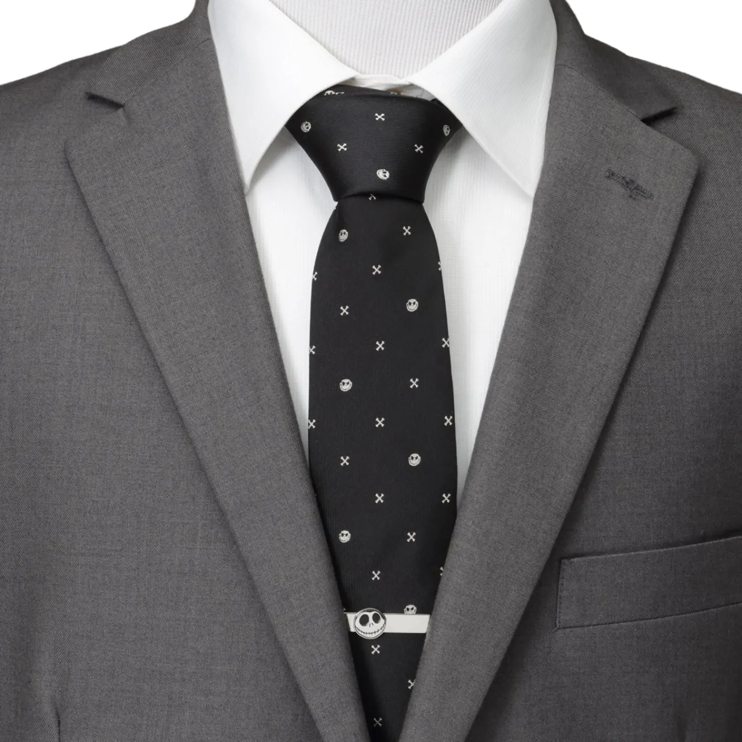 Cheap Nightmare Before Christmas Jack Skellington Black Men's Tie Disney Ties