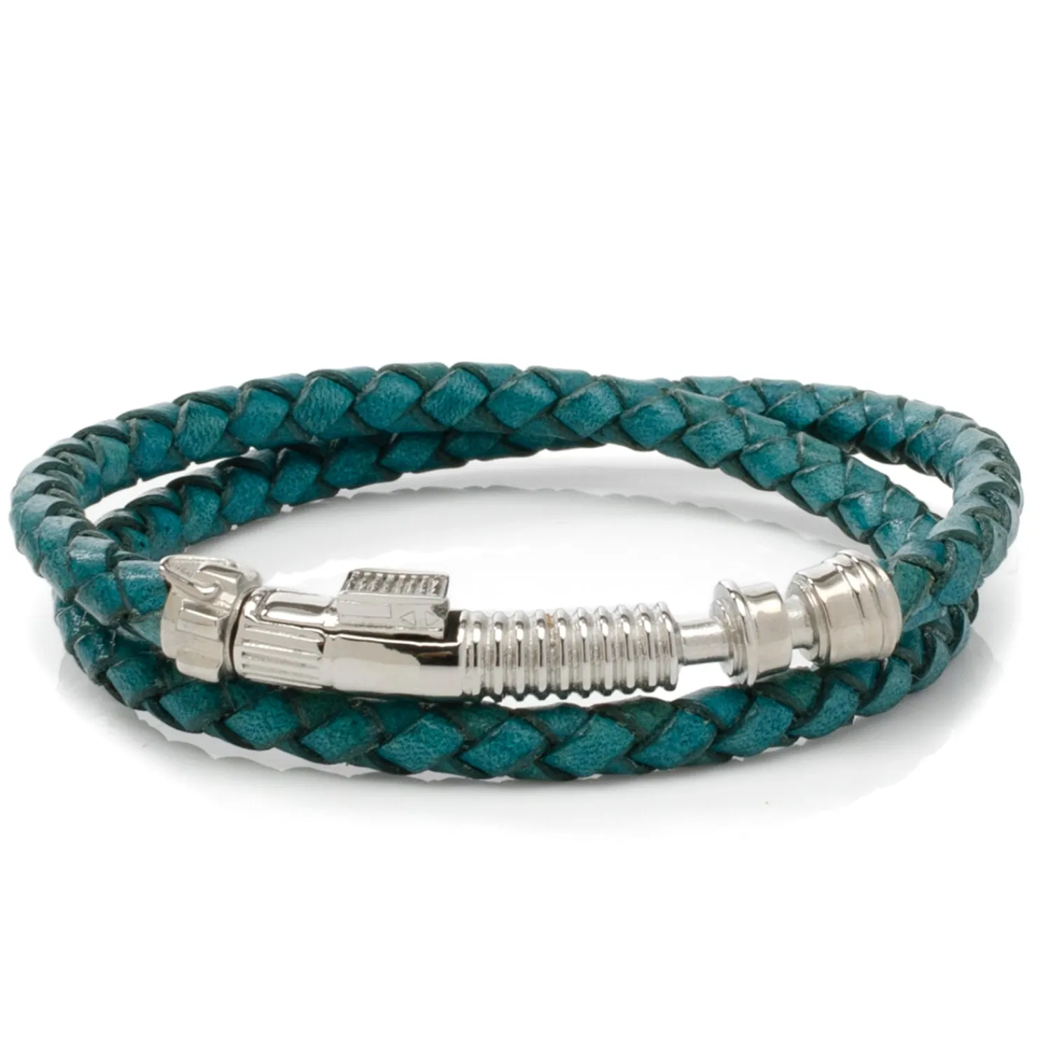 New Obi Wan Kenobi Lightsaber Teal Blue Bracelet Leather Goods | Bracelets