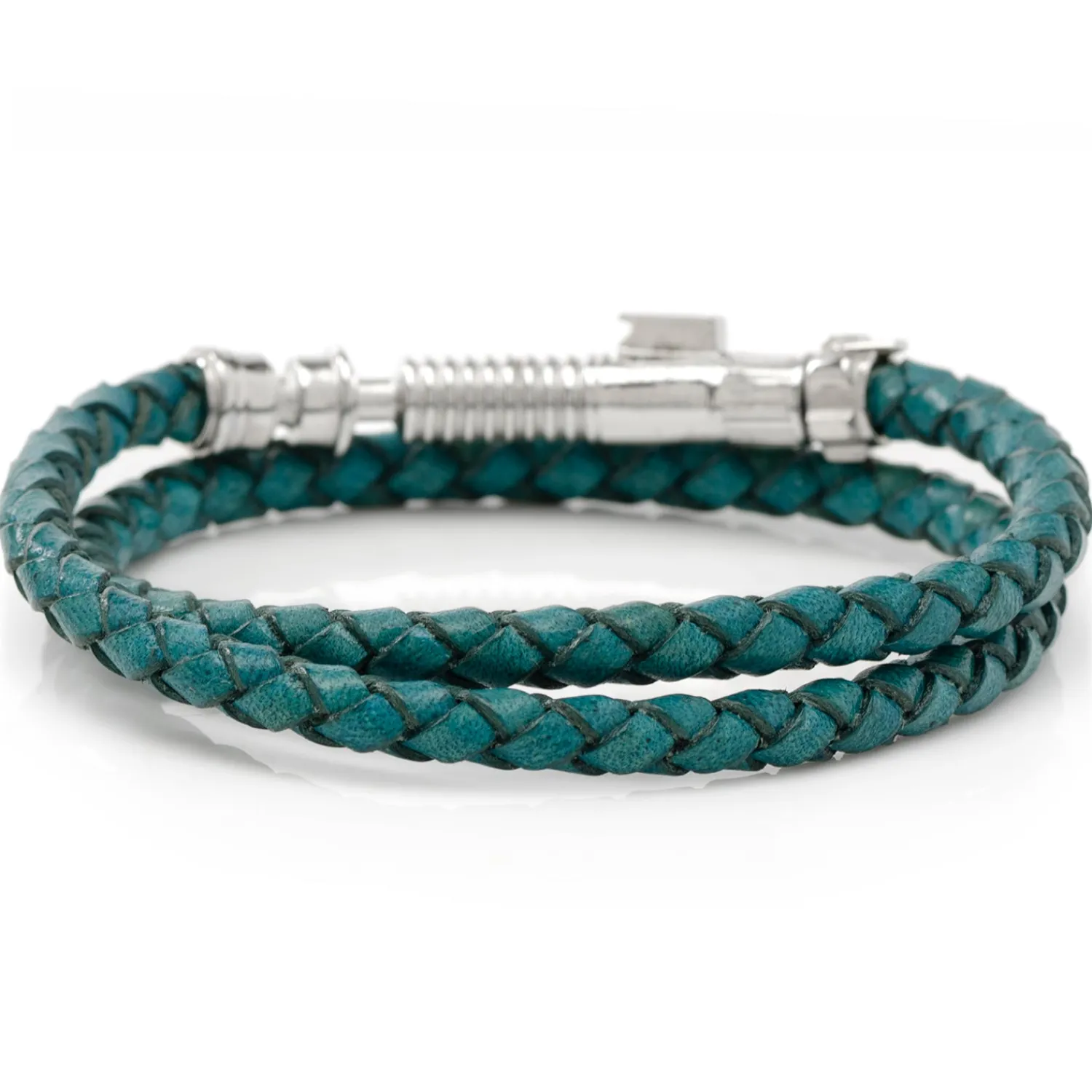 New Obi Wan Kenobi Lightsaber Teal Blue Bracelet Leather Goods | Bracelets
