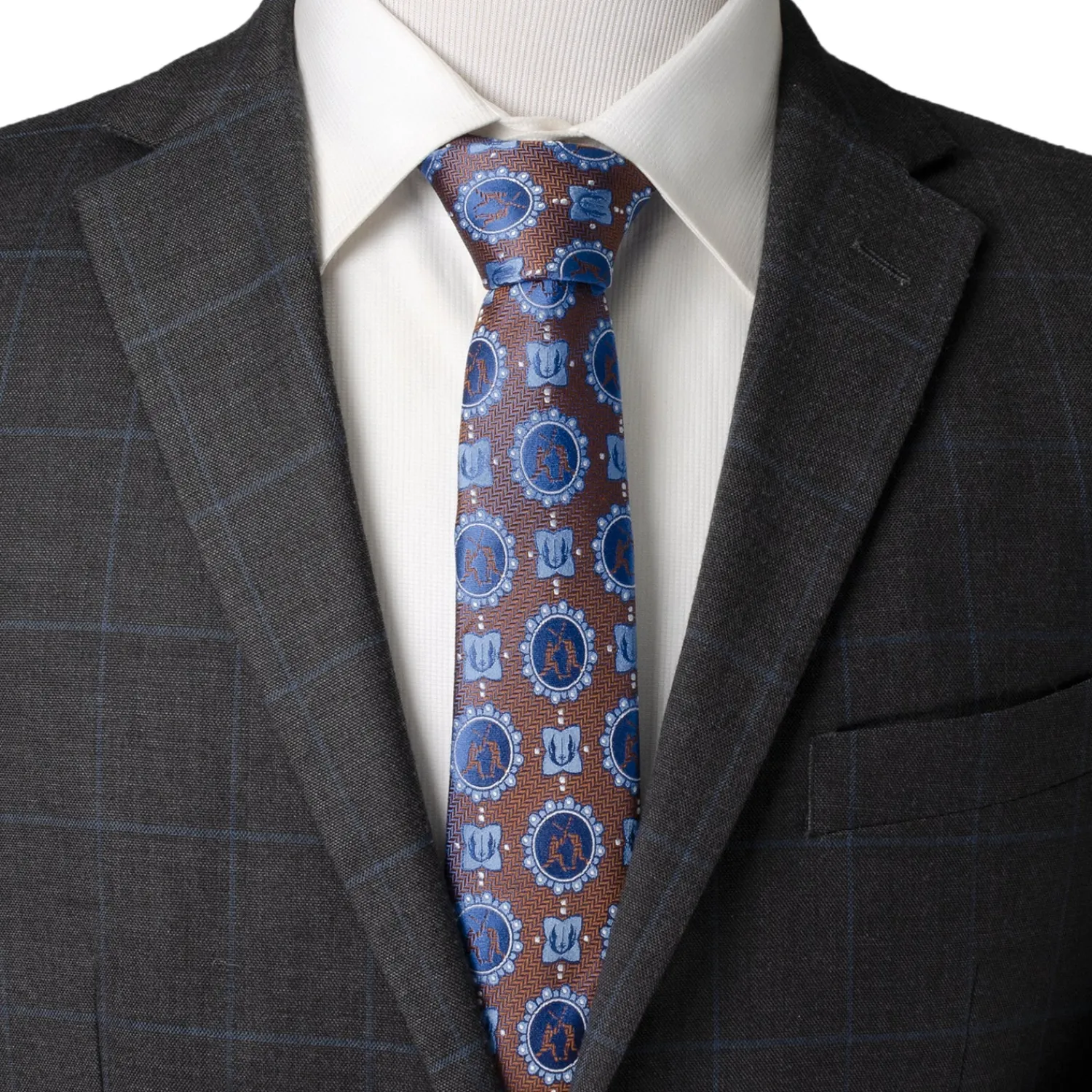 Shop Obi-Wan Anakin Saber Battle Men's Tie Star Wars Ties