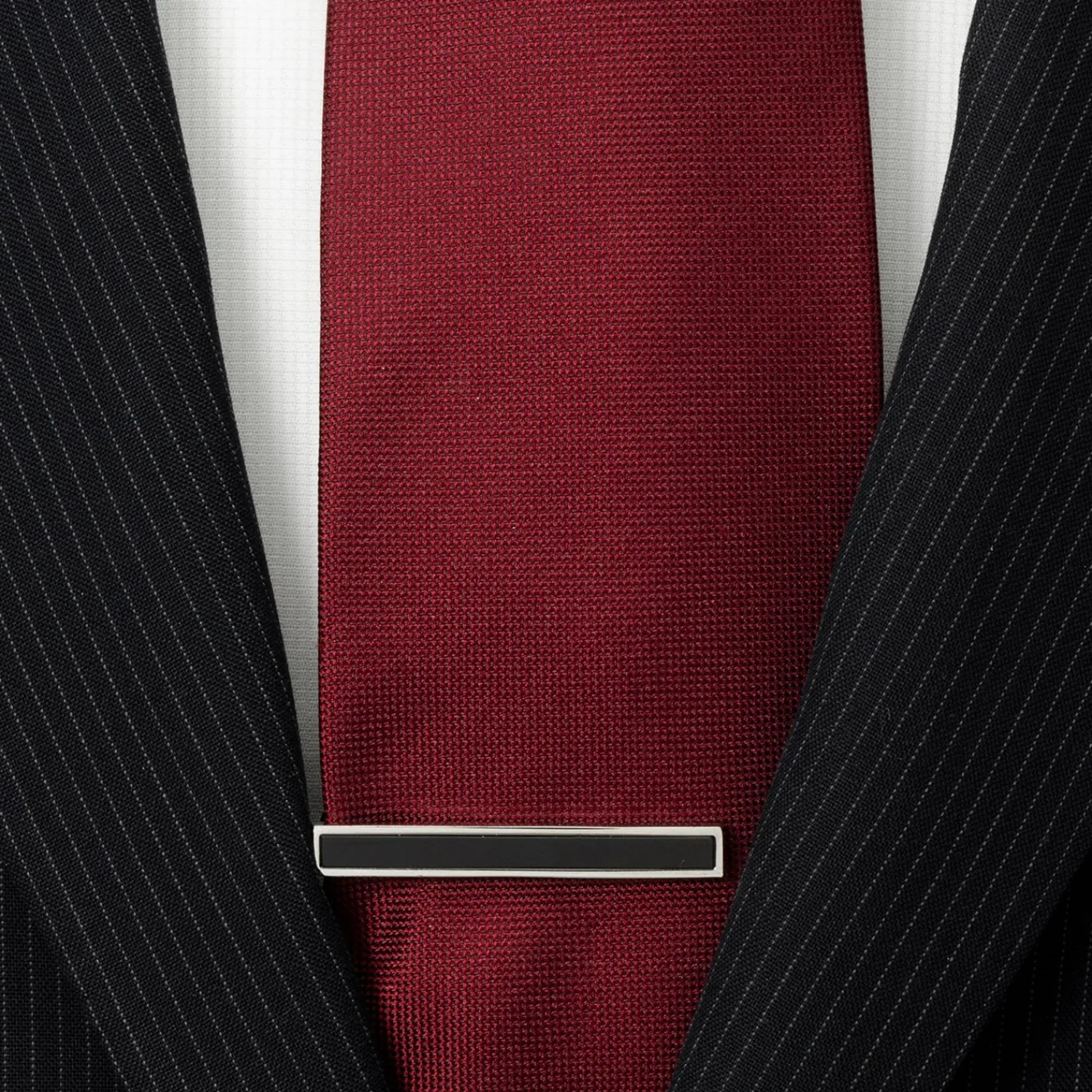 Online Onyx Inlaid Tie Clip Classic Tie Bars