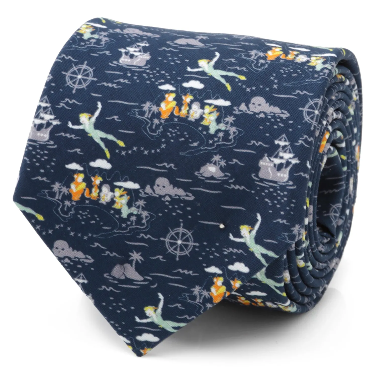 Outlet Peter Pan Flying Blue Men's Tie Disney Ties